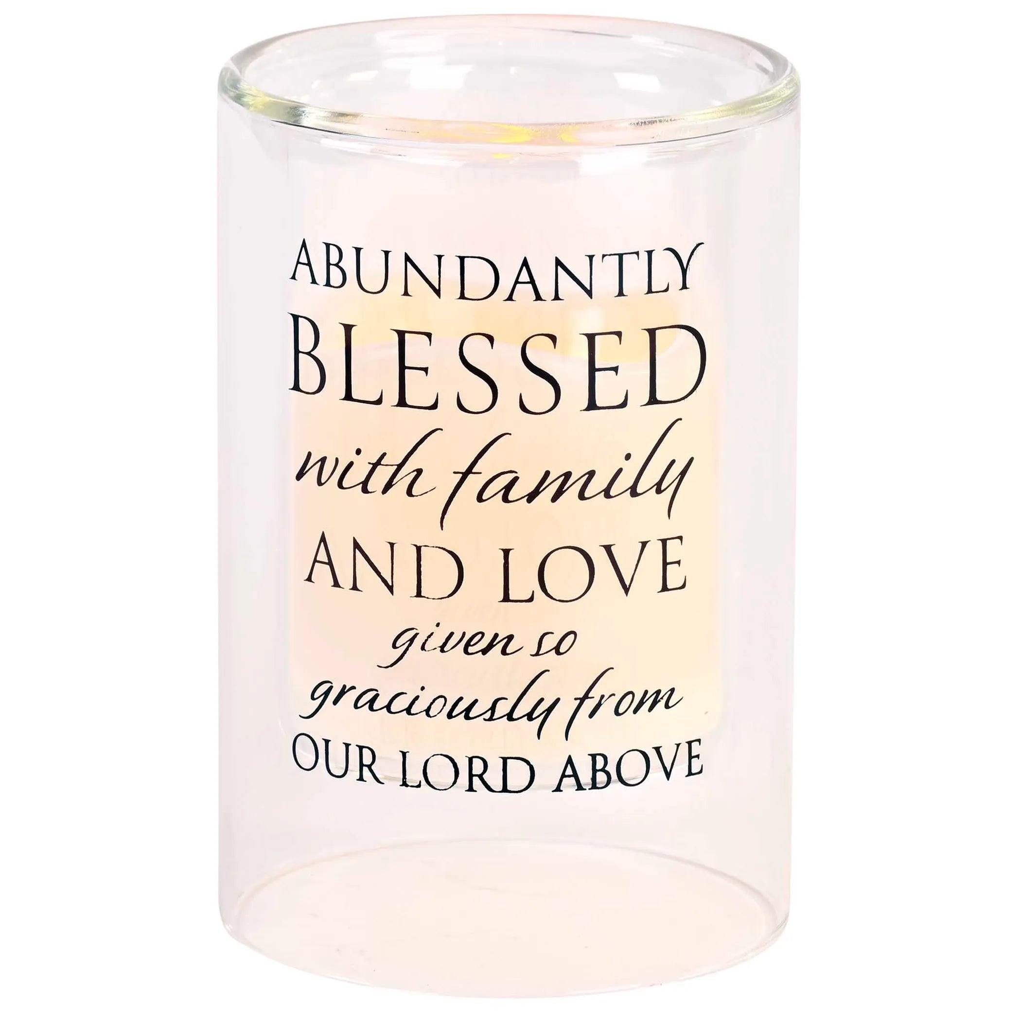 Candleholder Abundantly Blessed 6In