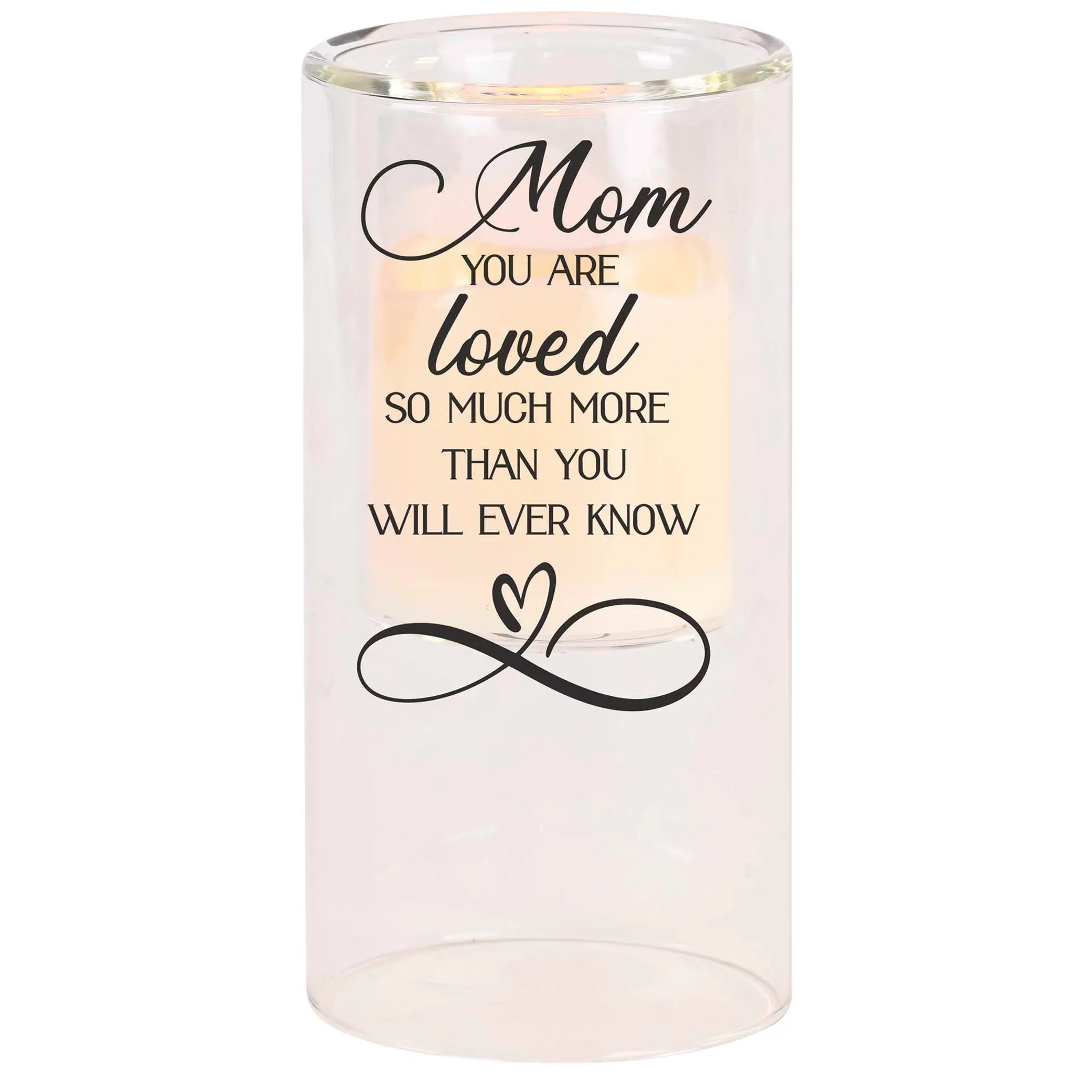 Candleholder Mom You Are Loved So 8In