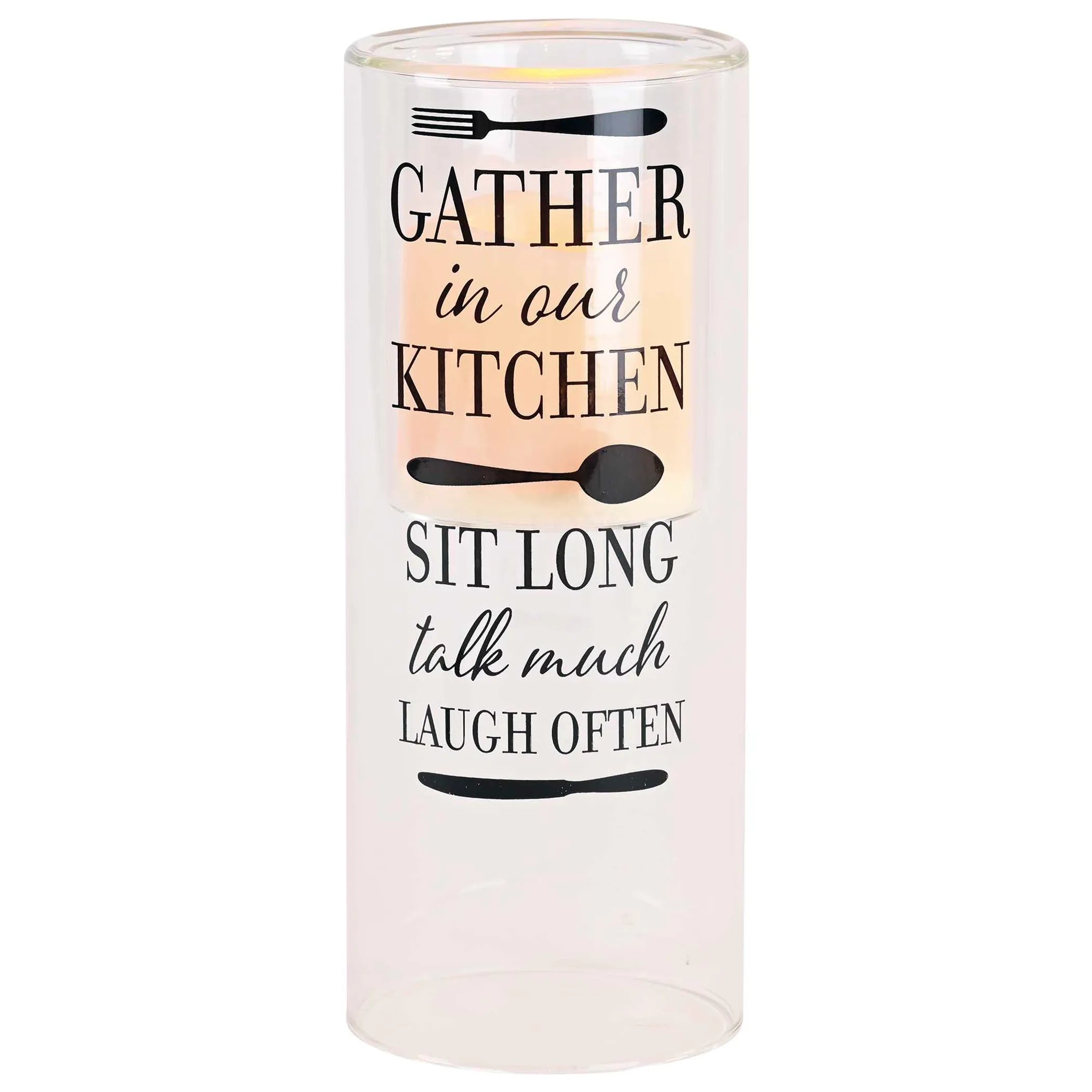 Candleholder Gather In Our Kitchen 10In