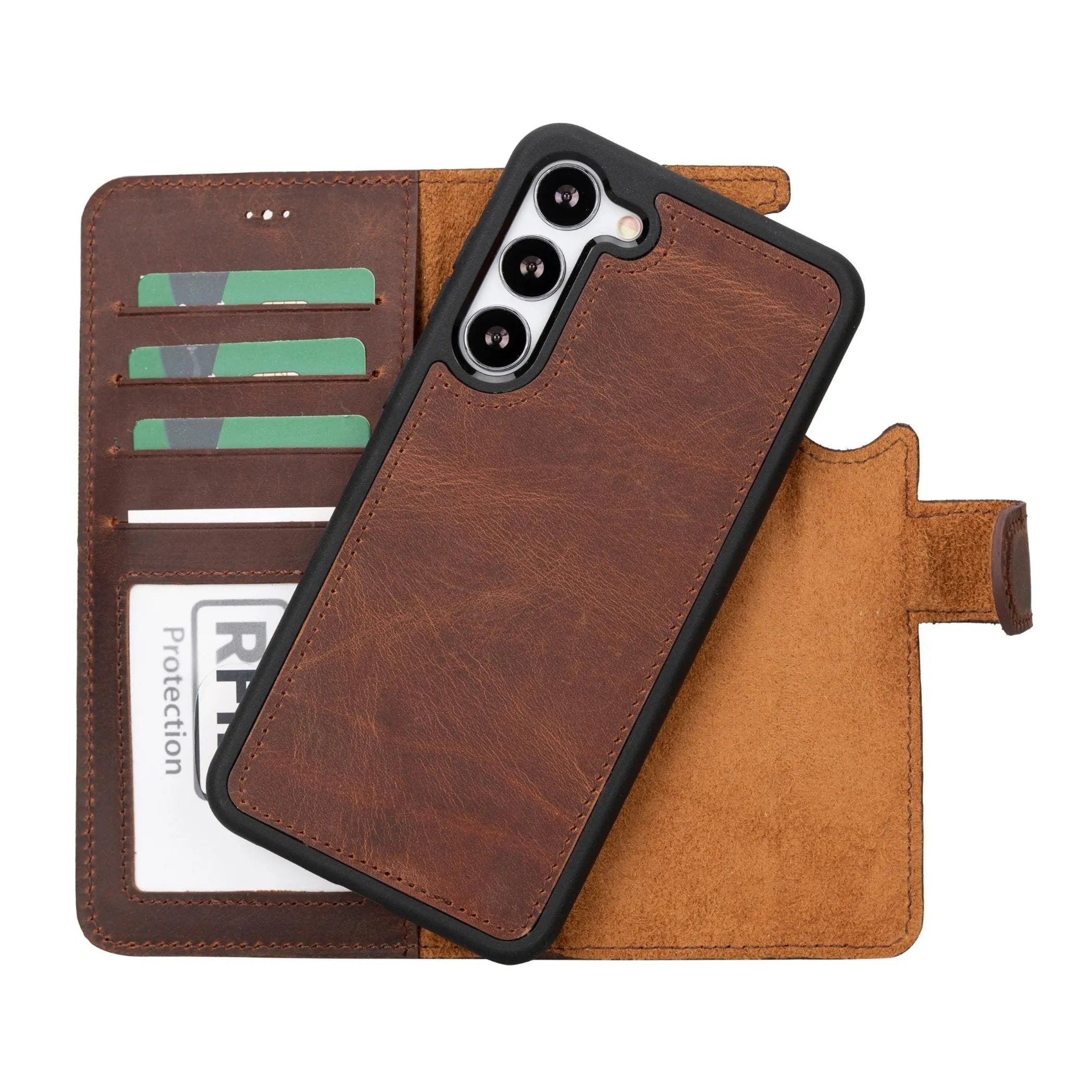 Buffalo  Galaxy S21 FE Detachable Leather Wallet Case