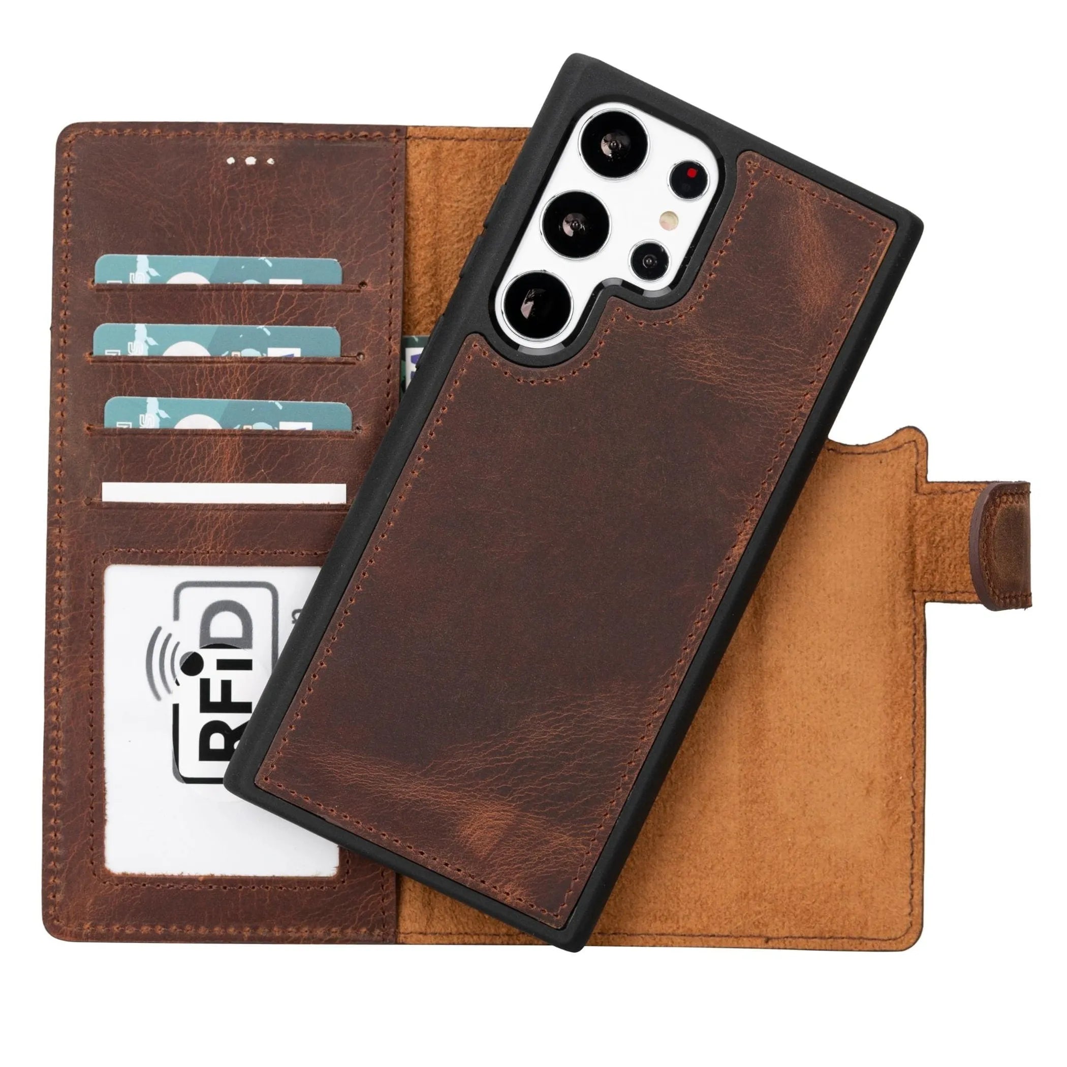 Buffalo  Galaxy S22 Series Detachable Leather Wallet Case