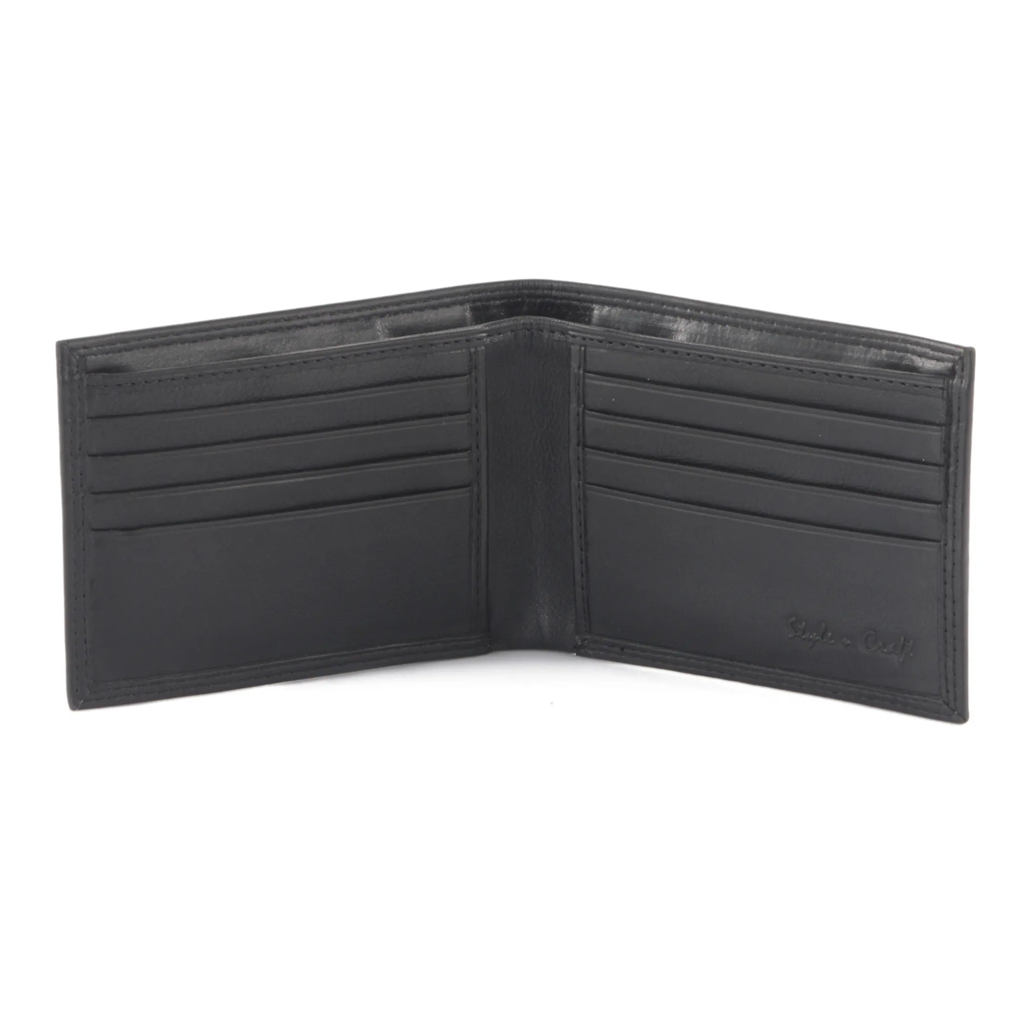 300720 Slim Bifold Leather Wallet | Style N Craft