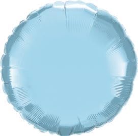 Baby Blue Round Mylar Balloon