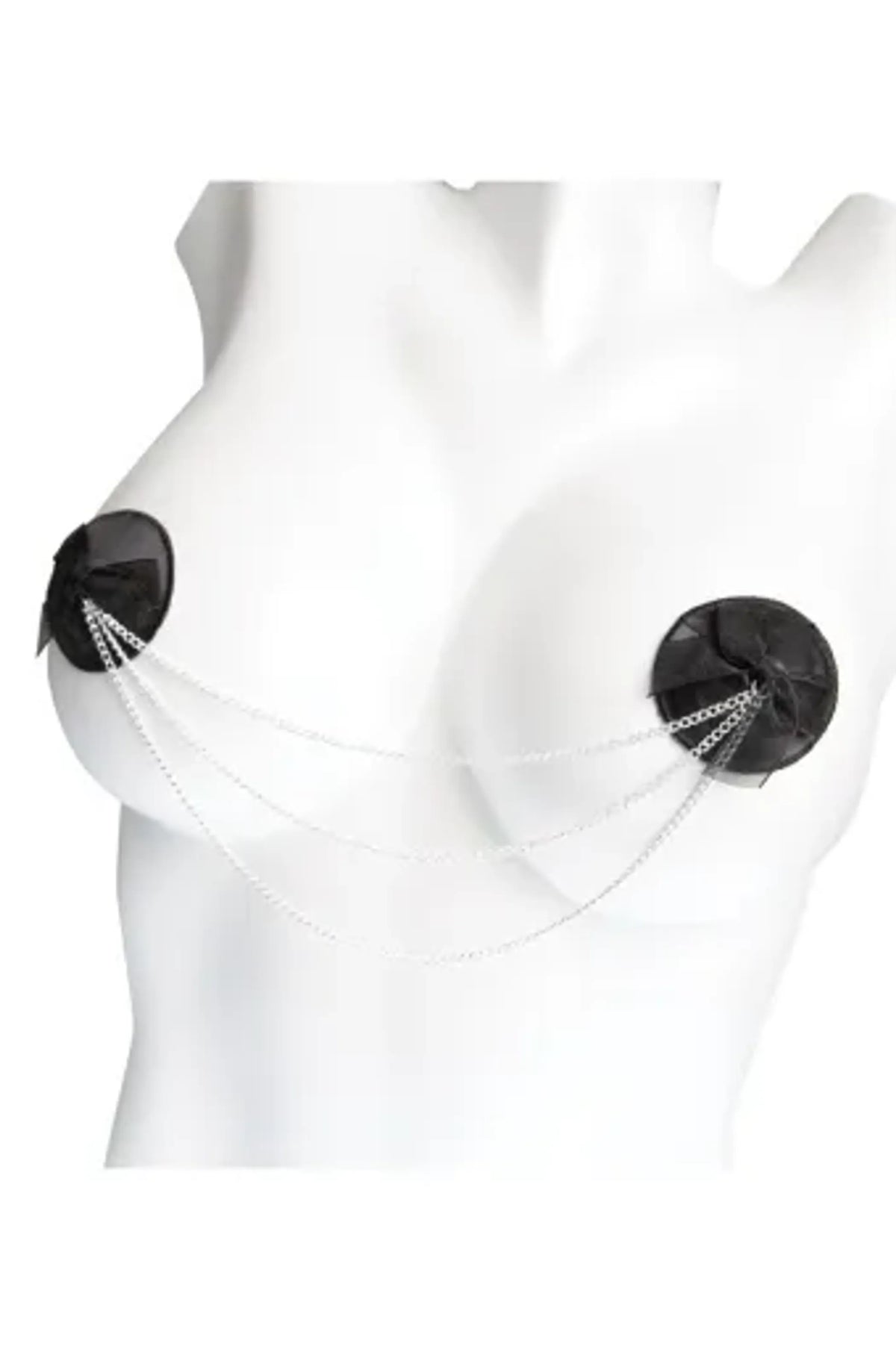 Coquette Pasties Satin With Bow/Chains