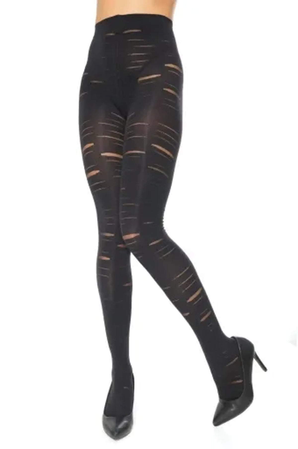 Coquette Pantyhose Opaque Slashed