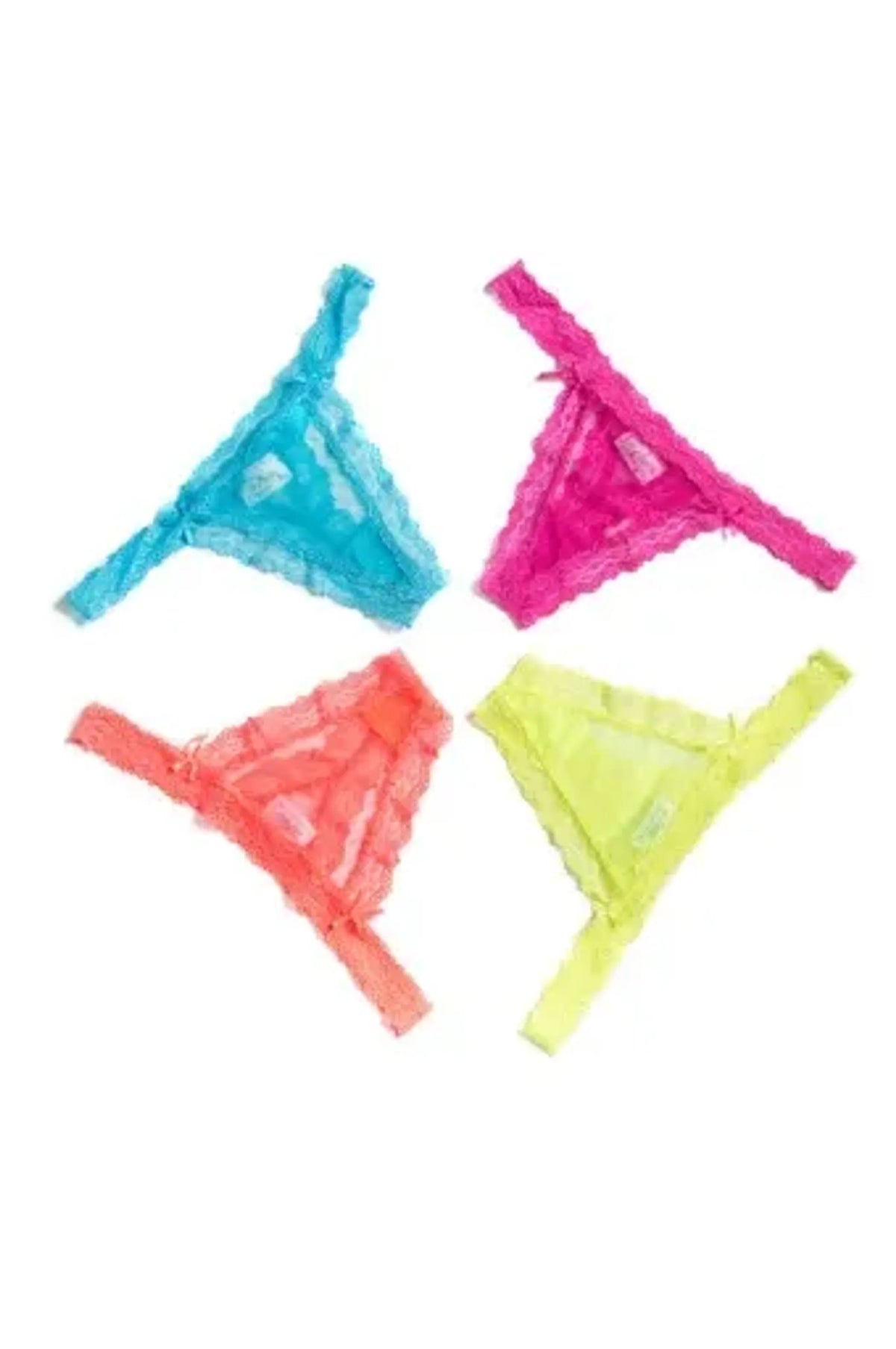 Coquette Tissue Box Thong Set 4 Pack