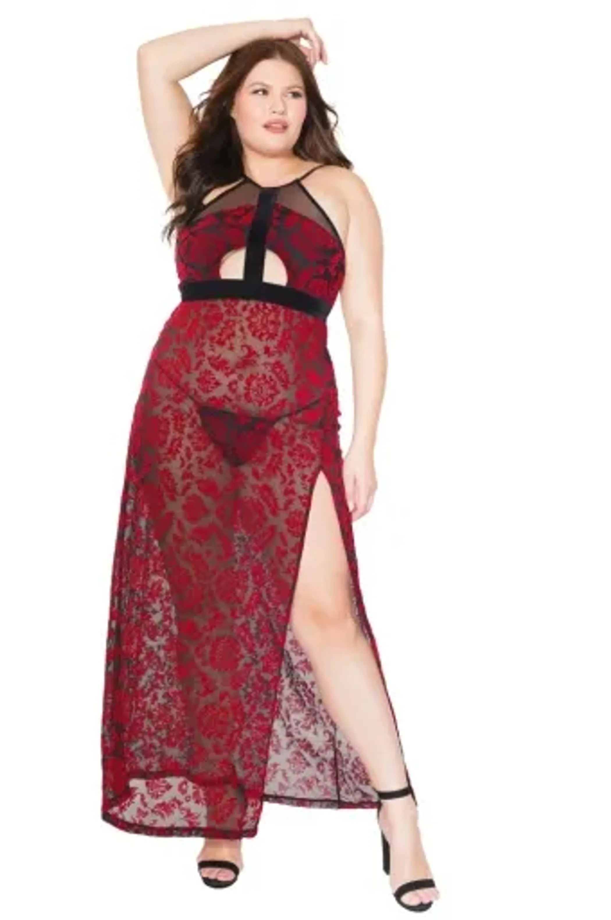 Coquette Halter Gown