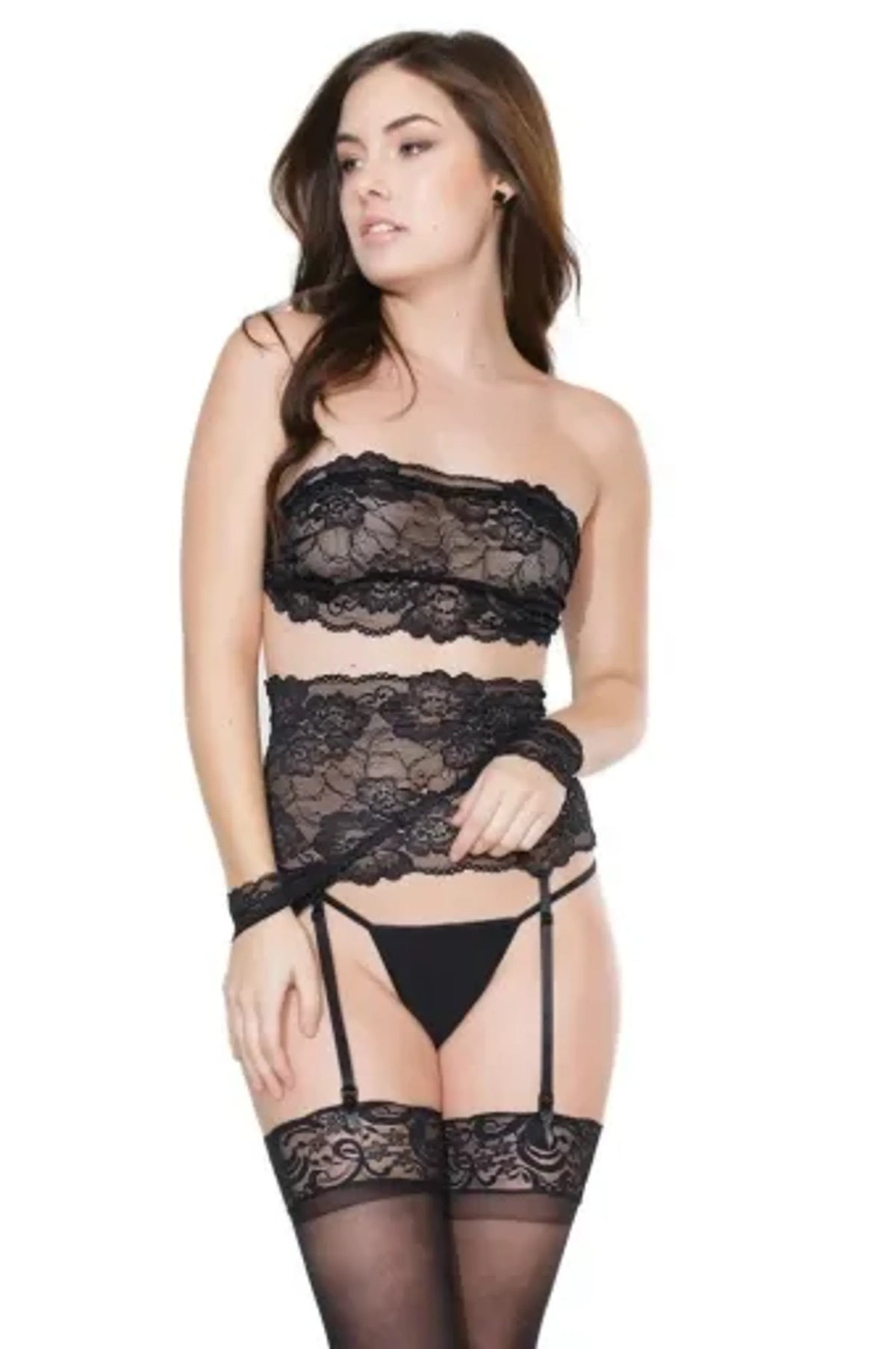 Coquette Garter Belt Face Mask & Restraints