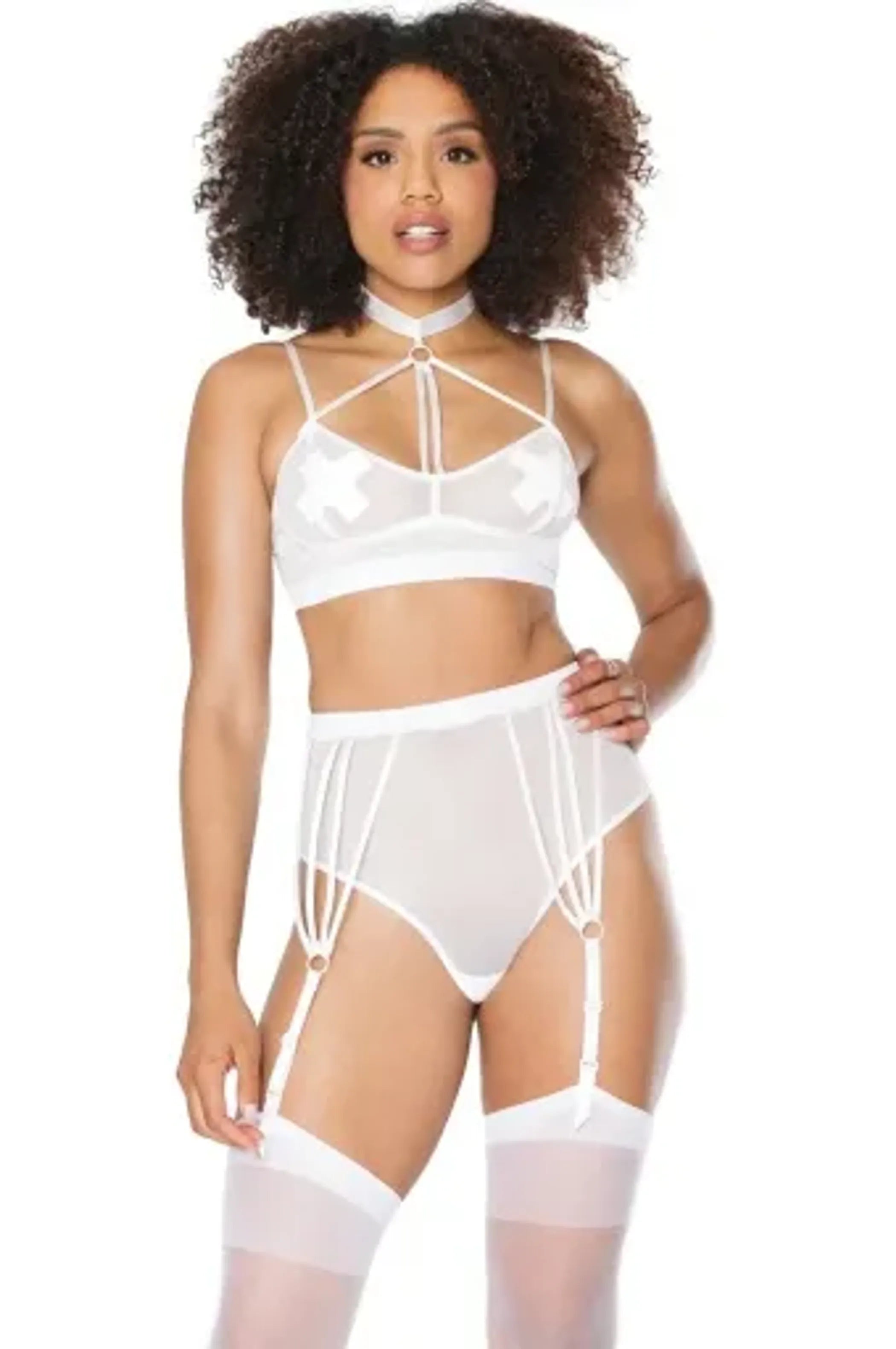 Coquette Bra & Garter Panty Set