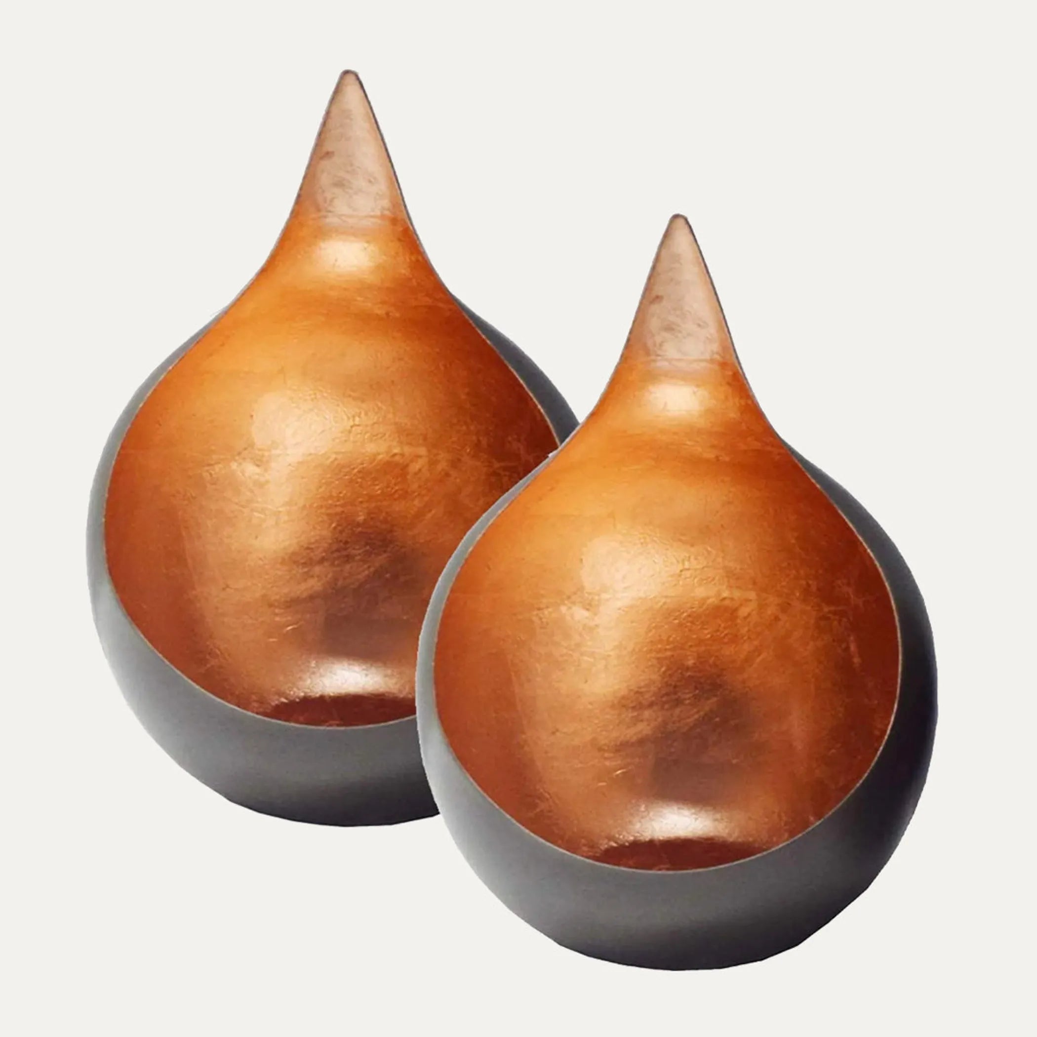 Copper And Black Tea-Light Candle Holders