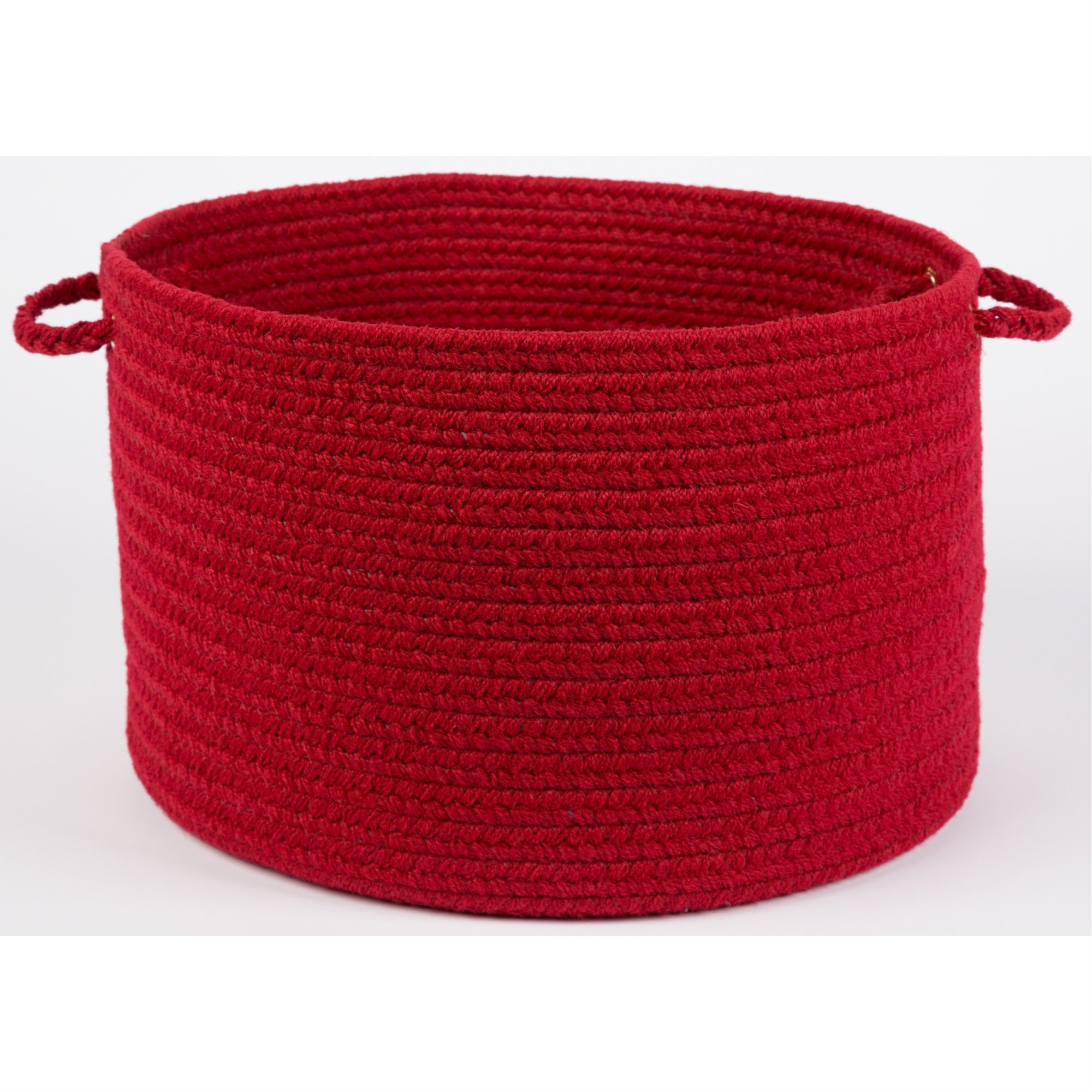 Rhody Rug S045B018X012 Braided Area Rugs, Brilliant Red, 18″ x 12″