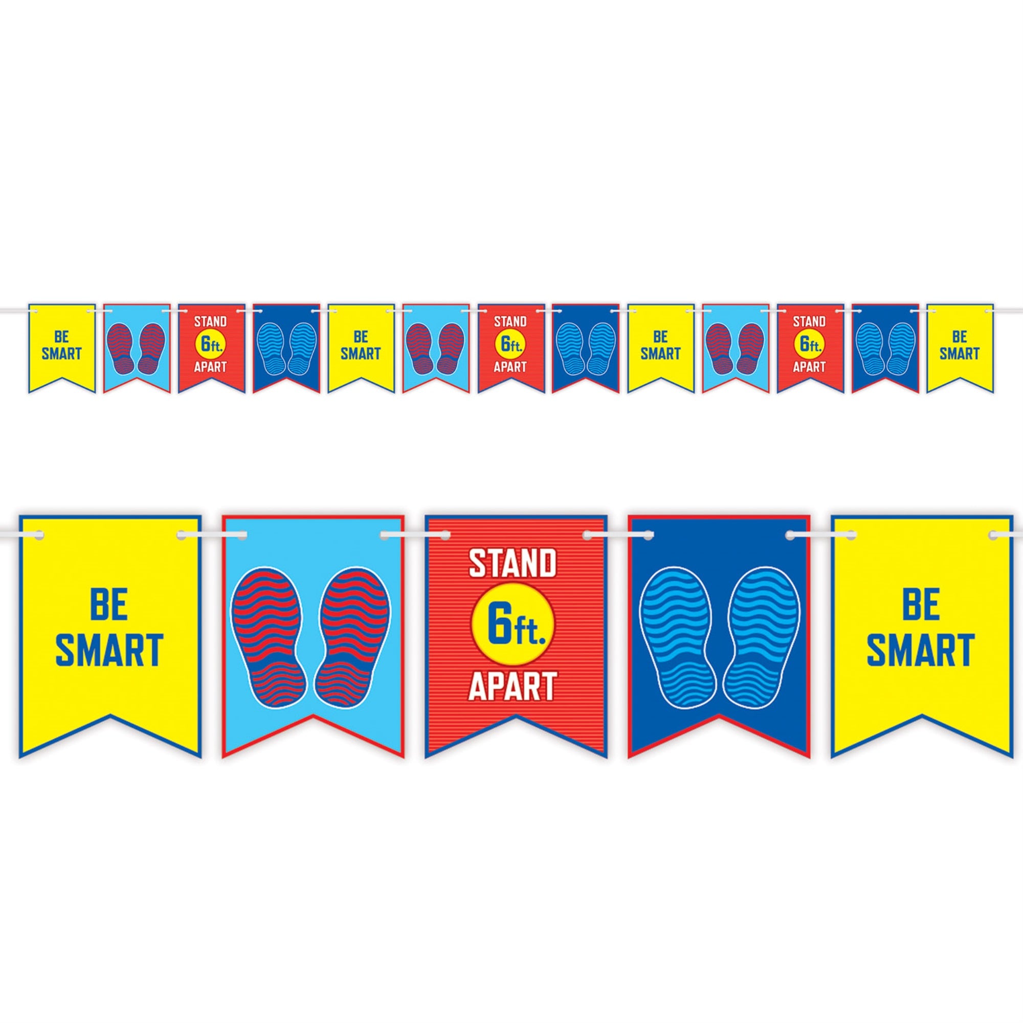 Be Smart Stand 6 Apart String Streamer, (Pack Of 12)