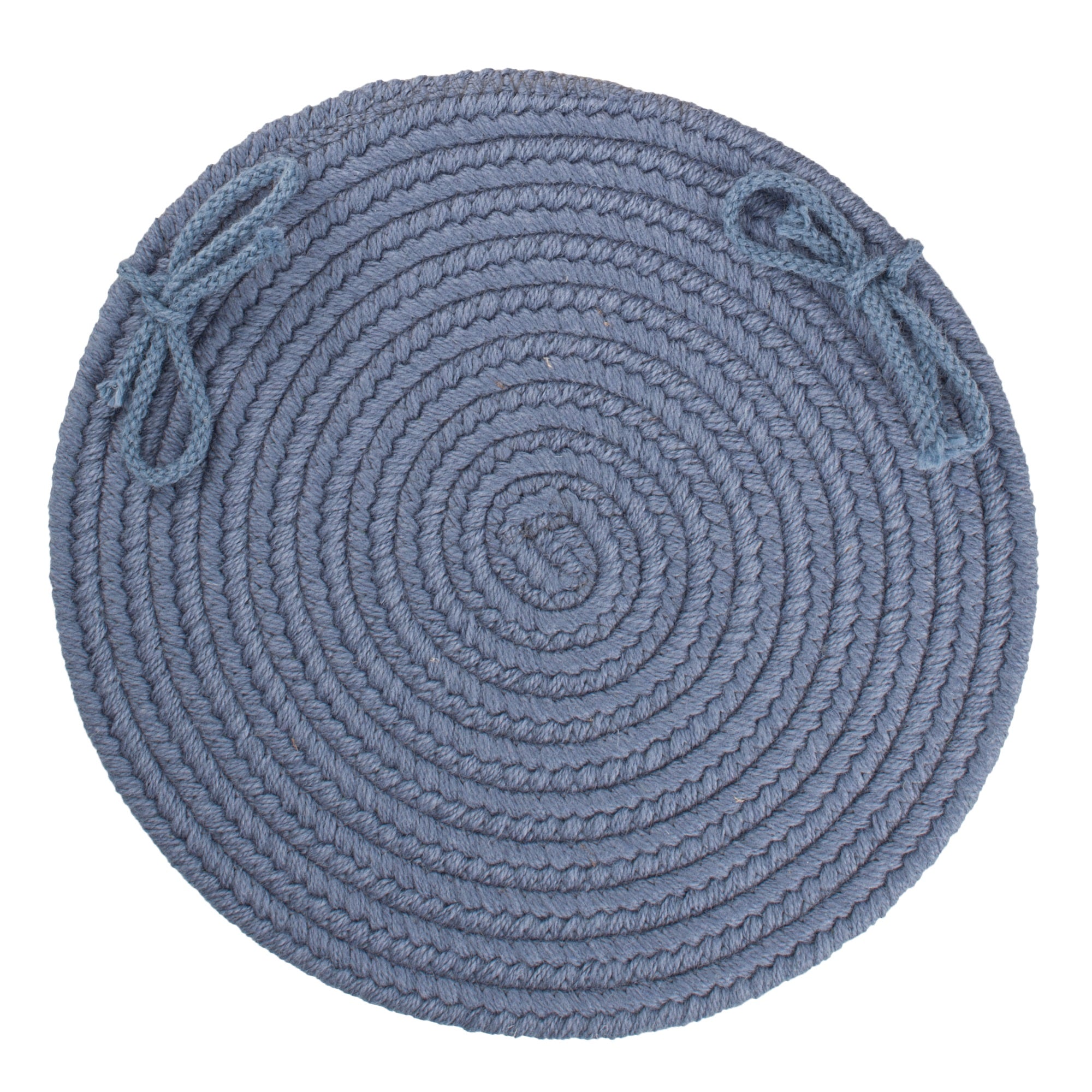 Rhody Rug S102A015X015 Braided Area Rugs, Sailor Blue, 15″ x 15″