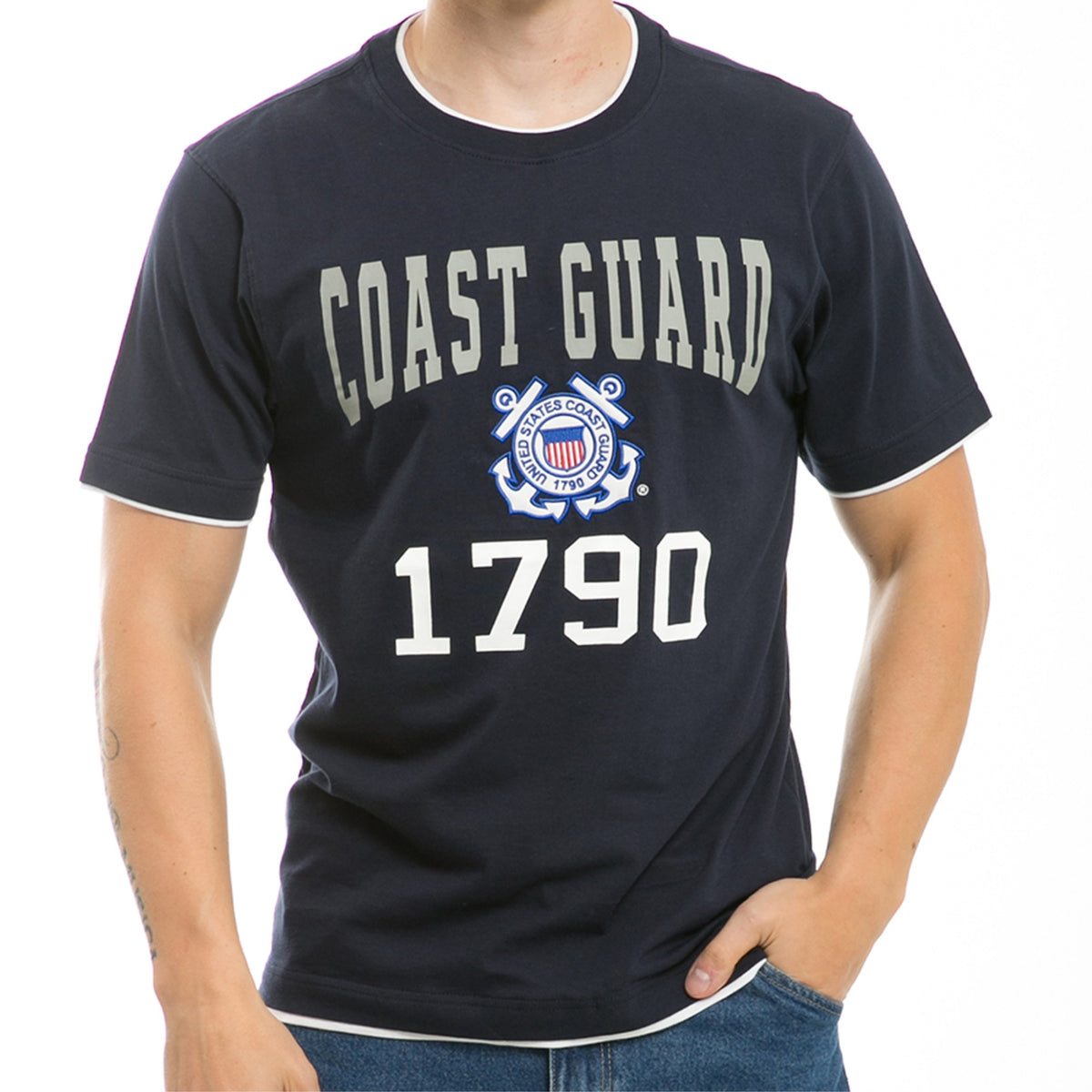 Pitch Double Layer Tee, Cstguard,Nvy, M