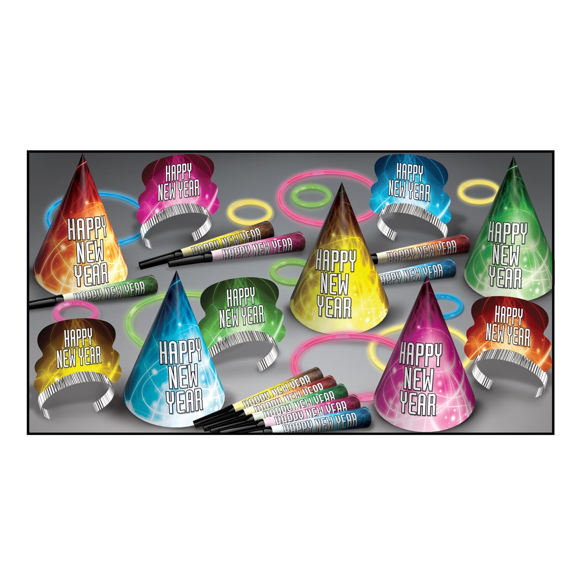New Year Glow Asst For 10