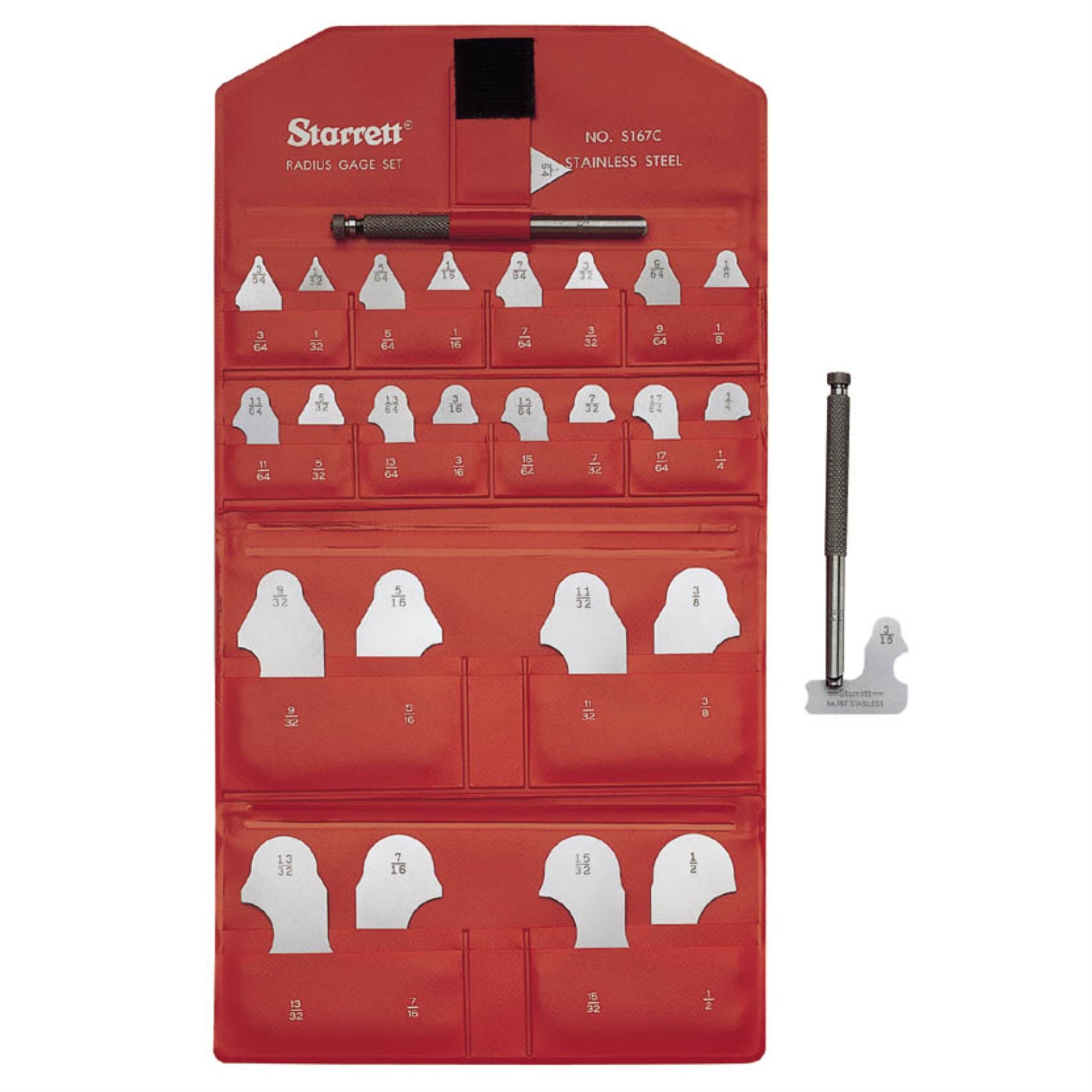 S167Chz Radius Gage Set - Inch
