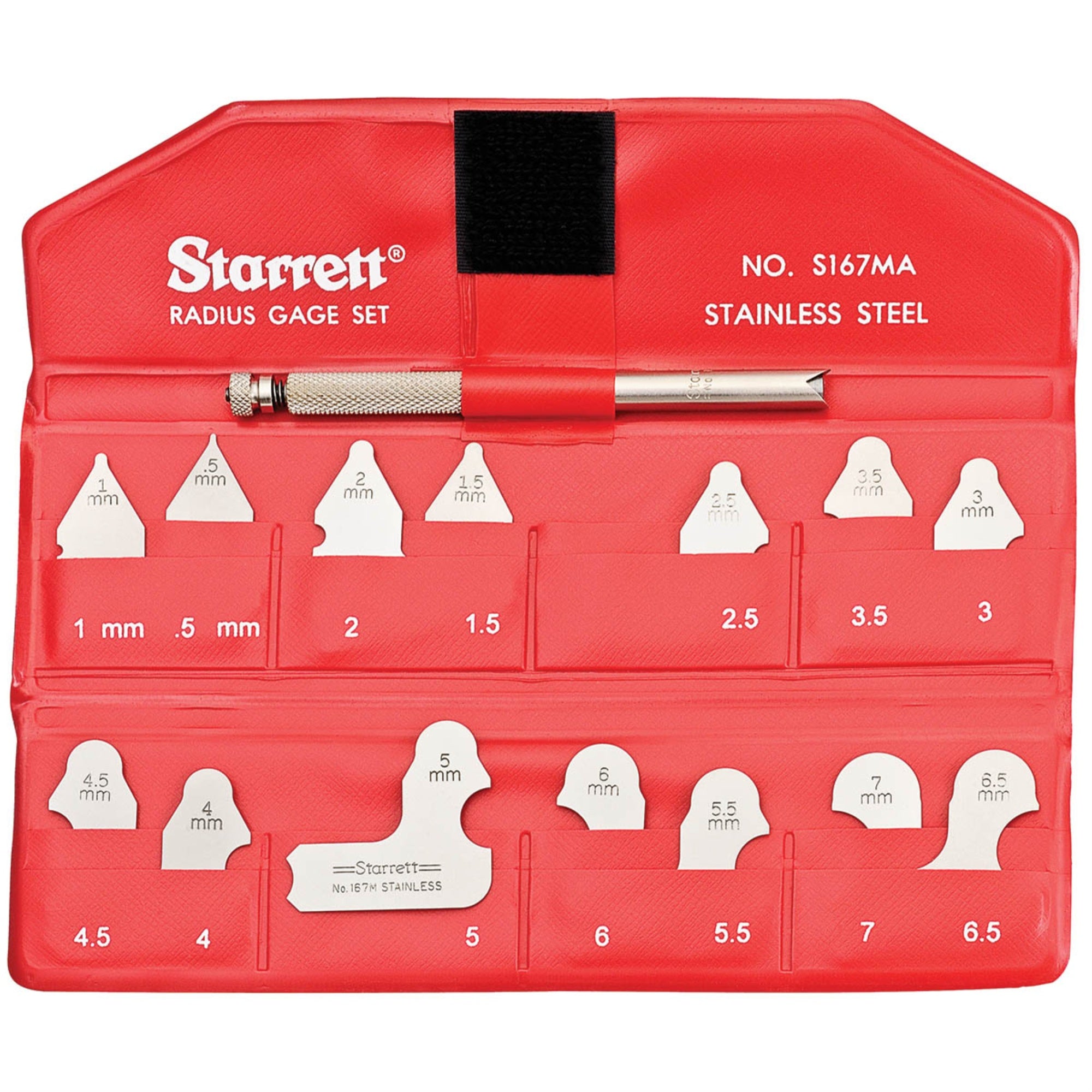 S167MAHZ Radius Gage Set  Millimeter