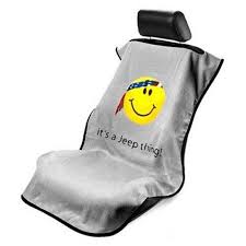 Jeep Grey Smiley Face Seat Armour