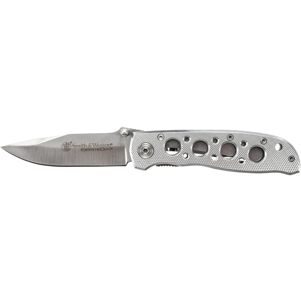 Ck105H - Smith &Amp; Wesson Extreme Ops Silver W/Holes