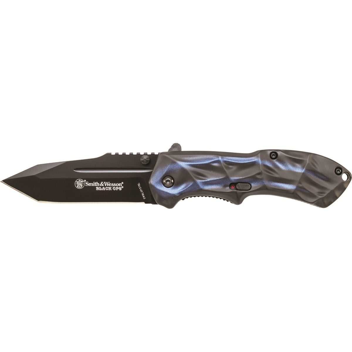 Swblop3Tbl - Smith &Amp; Wesson Black Ops 3 W/Blue Handle, Tanto Blade