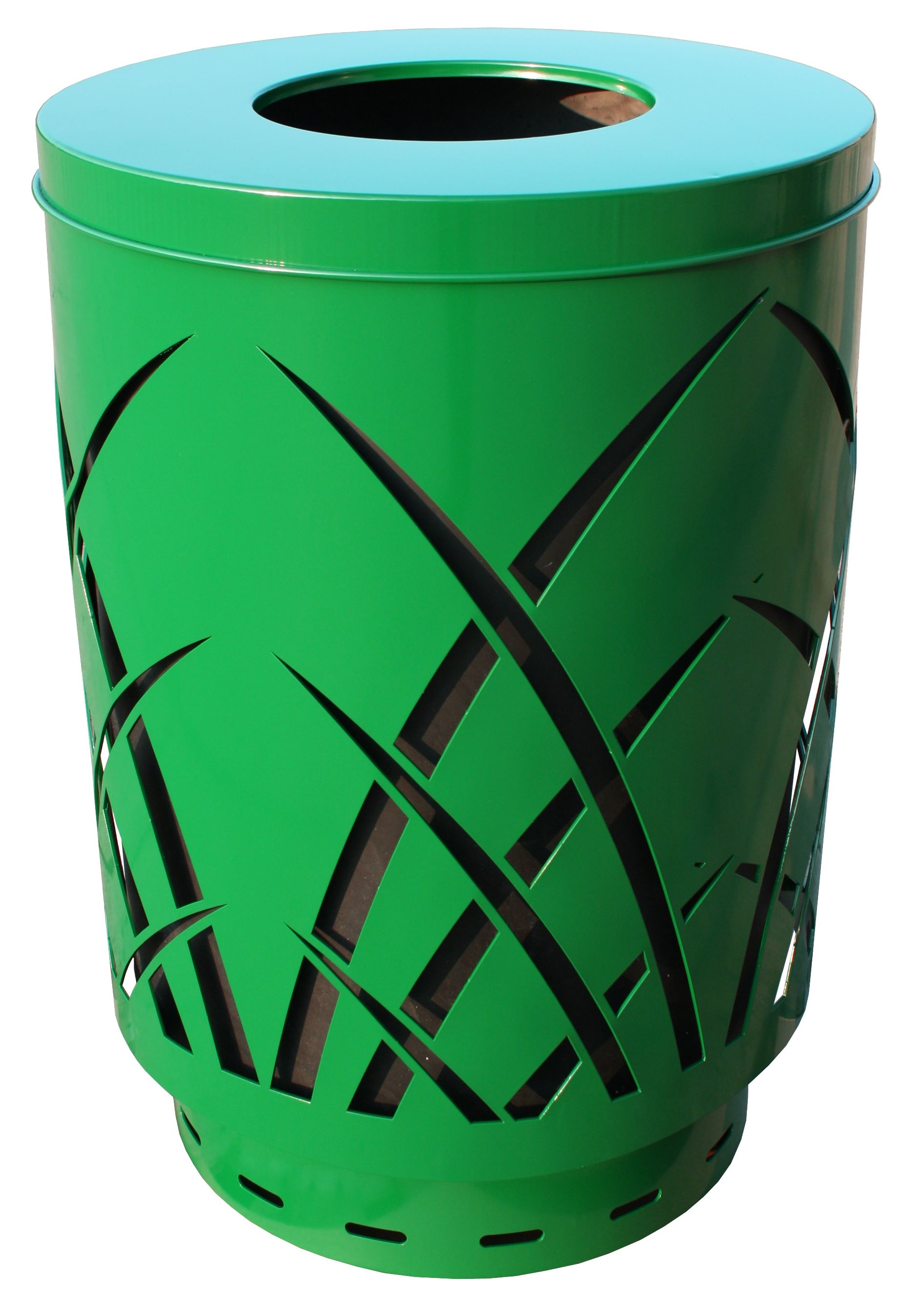 Saw40P-Ft-Gn-Vv Ergode Sawgrass Can - Decorative Waste Receptacle For City Streets, Malls, Parks, And Offices - Durable Galvanne