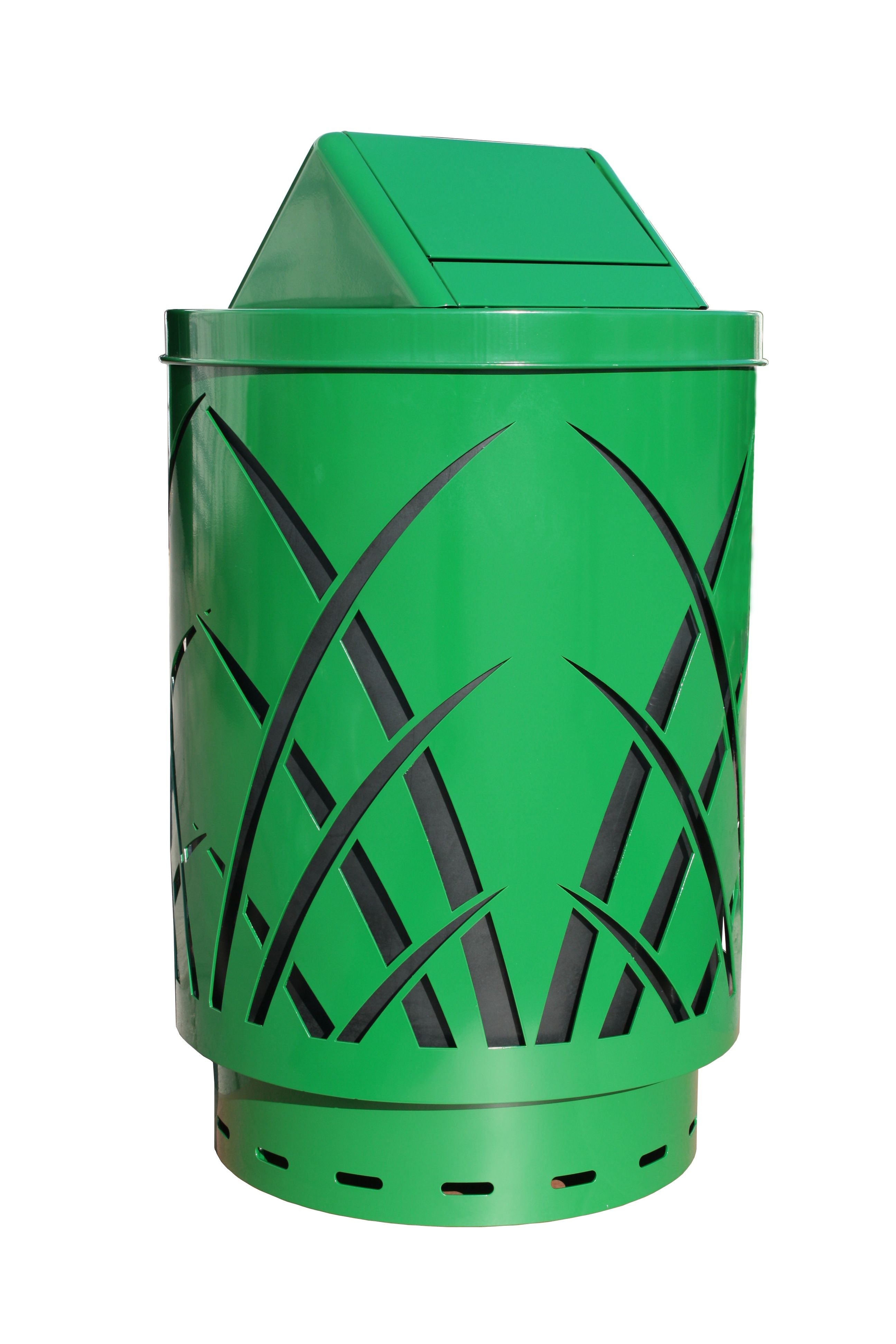 Saw40P-Swt-Gn-Vv Ergode Sawgrass Can - Decorative Waste Receptacle For City Streets, Malls, Parks, And Office Complexes. Durable
