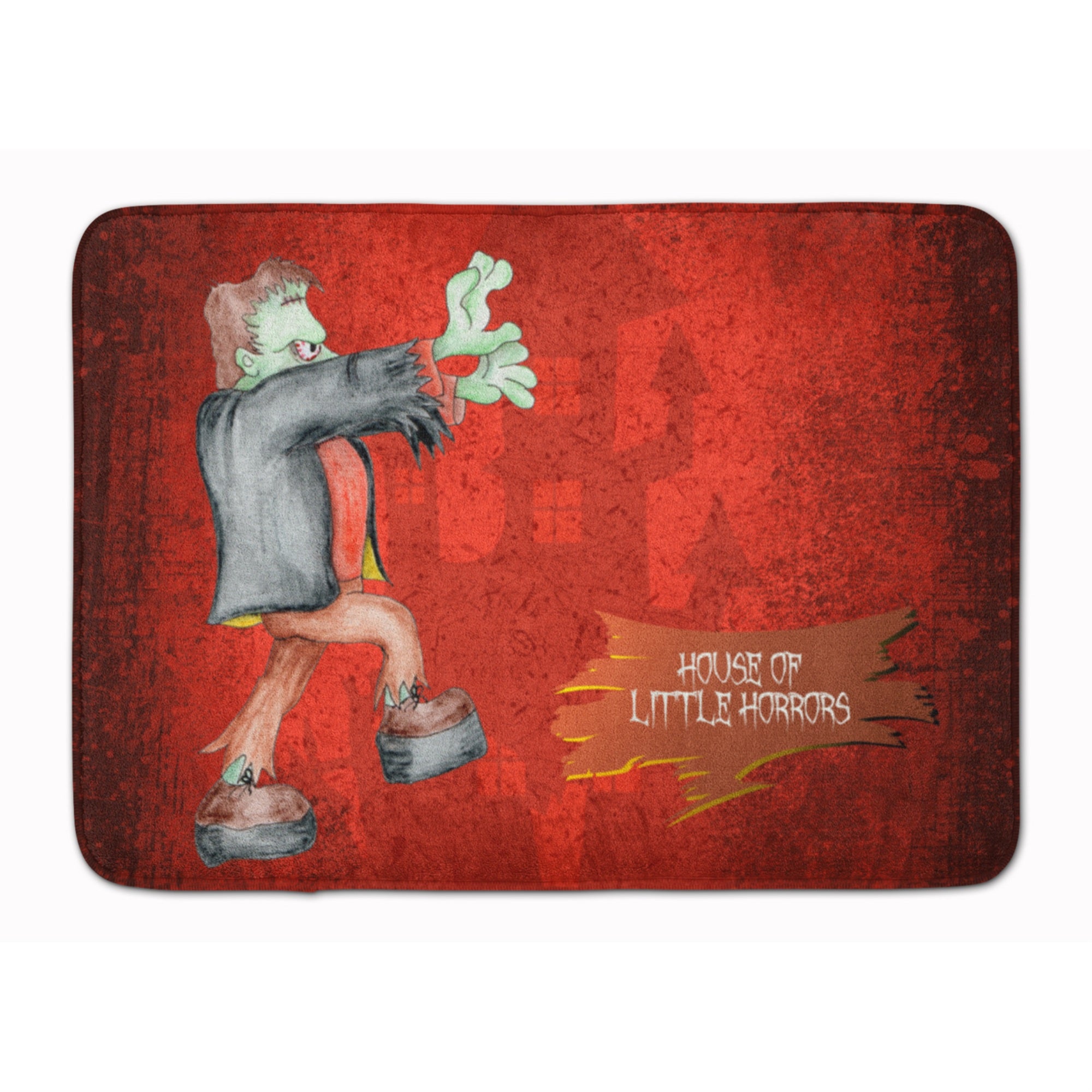 Caroline'S Treasures Little House Of Horrors Halloween Floor Mat, 19 X 27, Multicolor