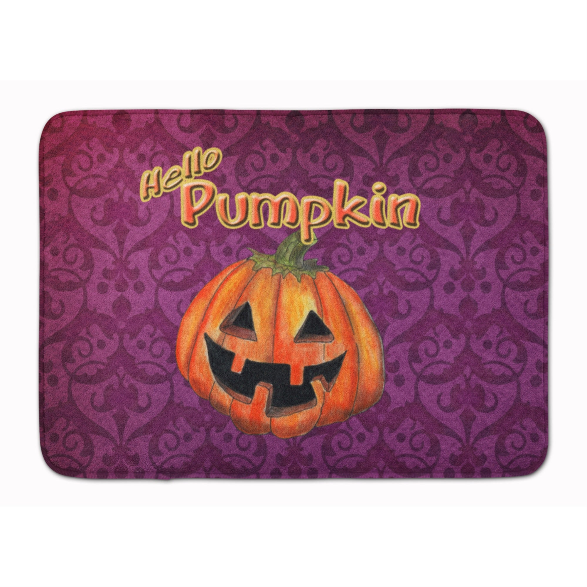 Caroline'S Treasures Hello Pumpkin Halloween Floor Mat, 19 X 27, Multicolor