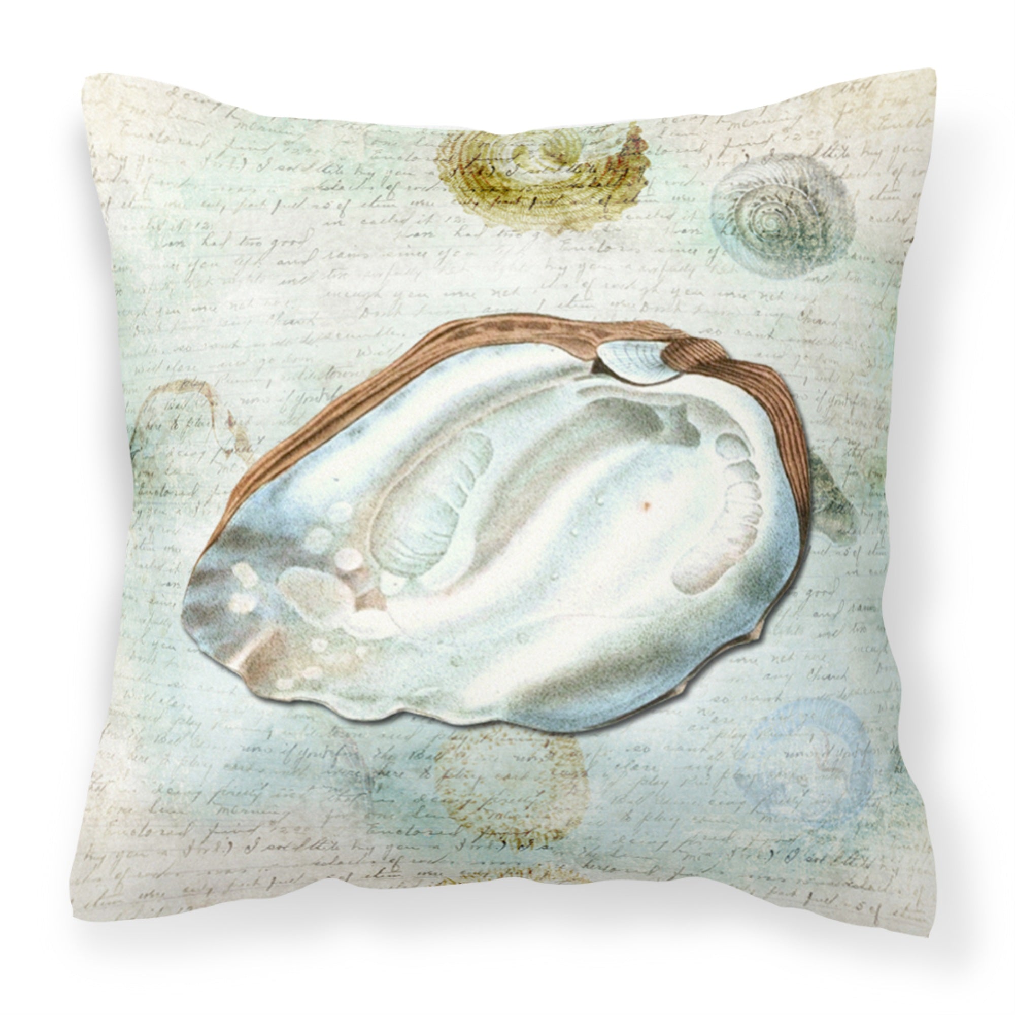 Caroline'S Treasures Sb3031Pw1414 Shells Canvas Fabric Decorative Pillow, Large, Multicolor