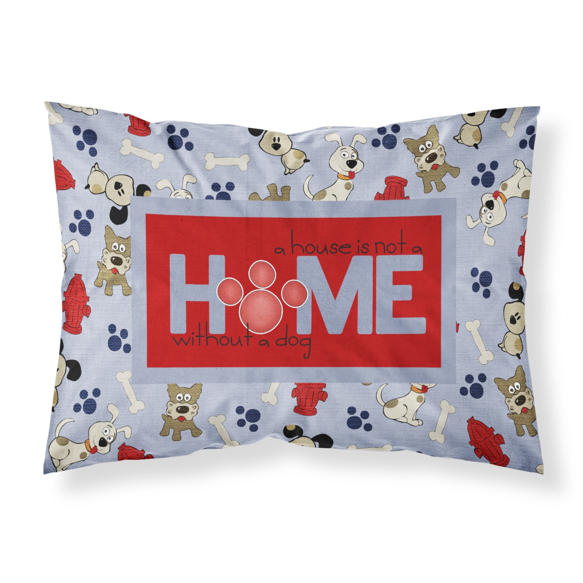 Caroline'S Treasures Sb3052Pillowcase A House Is Not A Home Without A Dog Moisture Wicking Fabric Standard Pillowcase, Large,