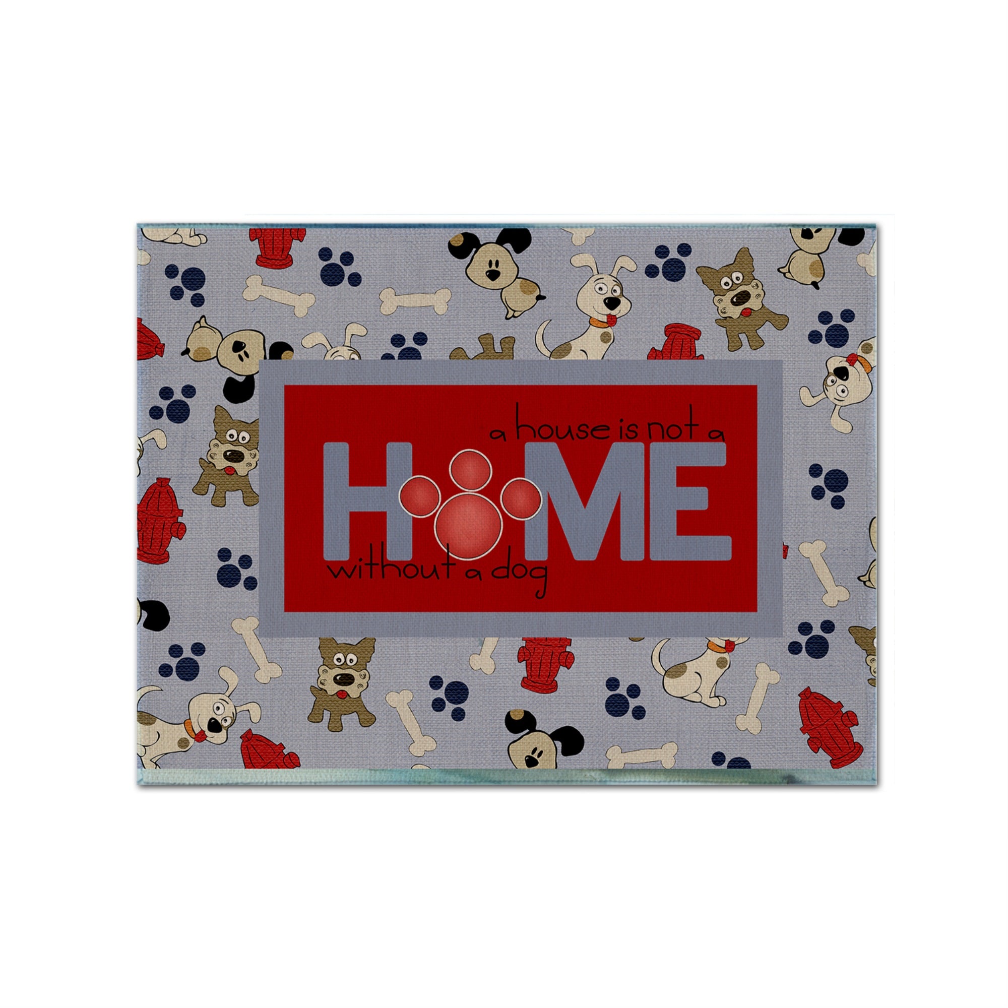 Caroline'S Treasures Sb3052Plmt A House Is Not A Home Without A Dog Fabric Placemat, Multicolor