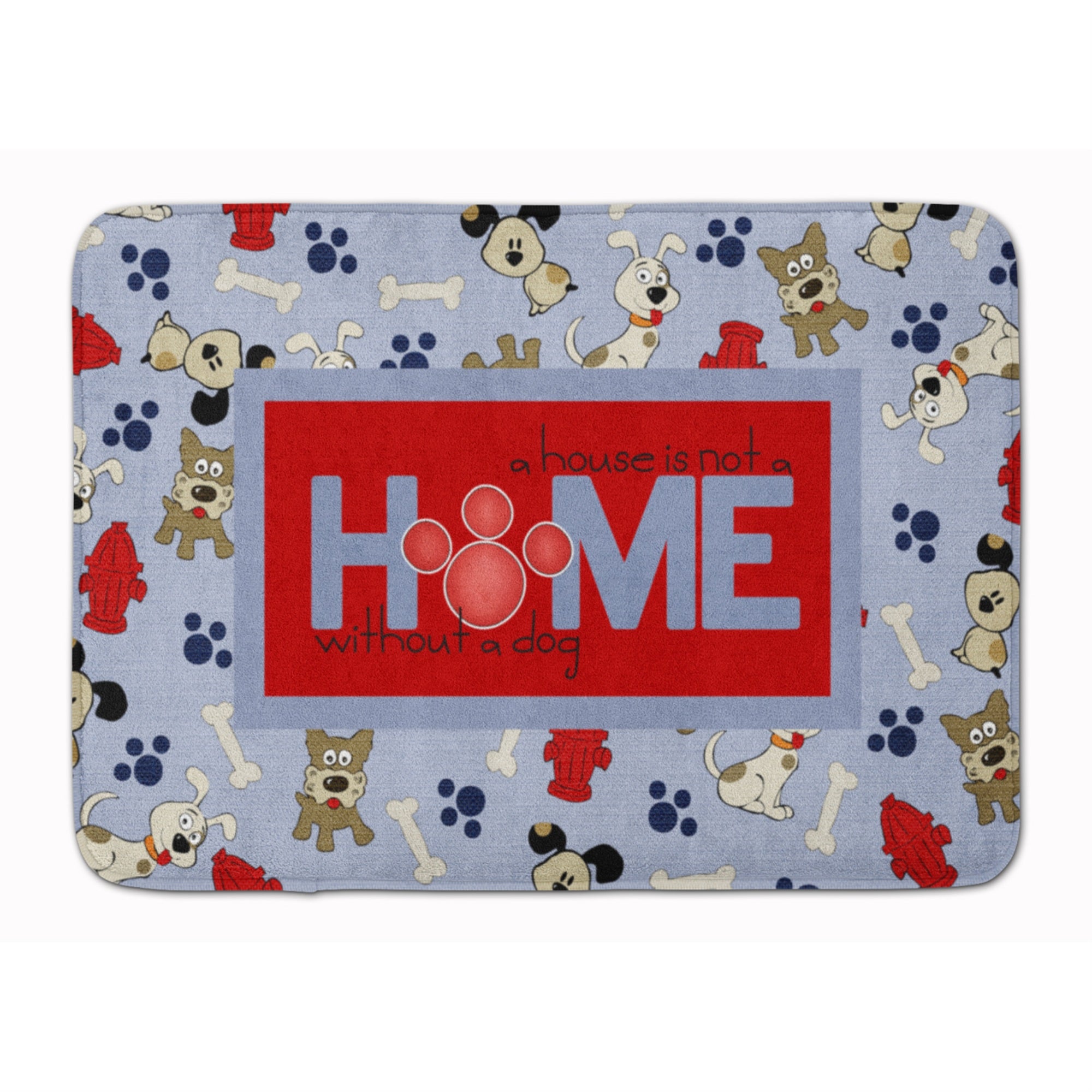 Caroline'S Treasures A House Is Not A Home Without A Dog Floor Mat, 19 X 27, Multicolor
