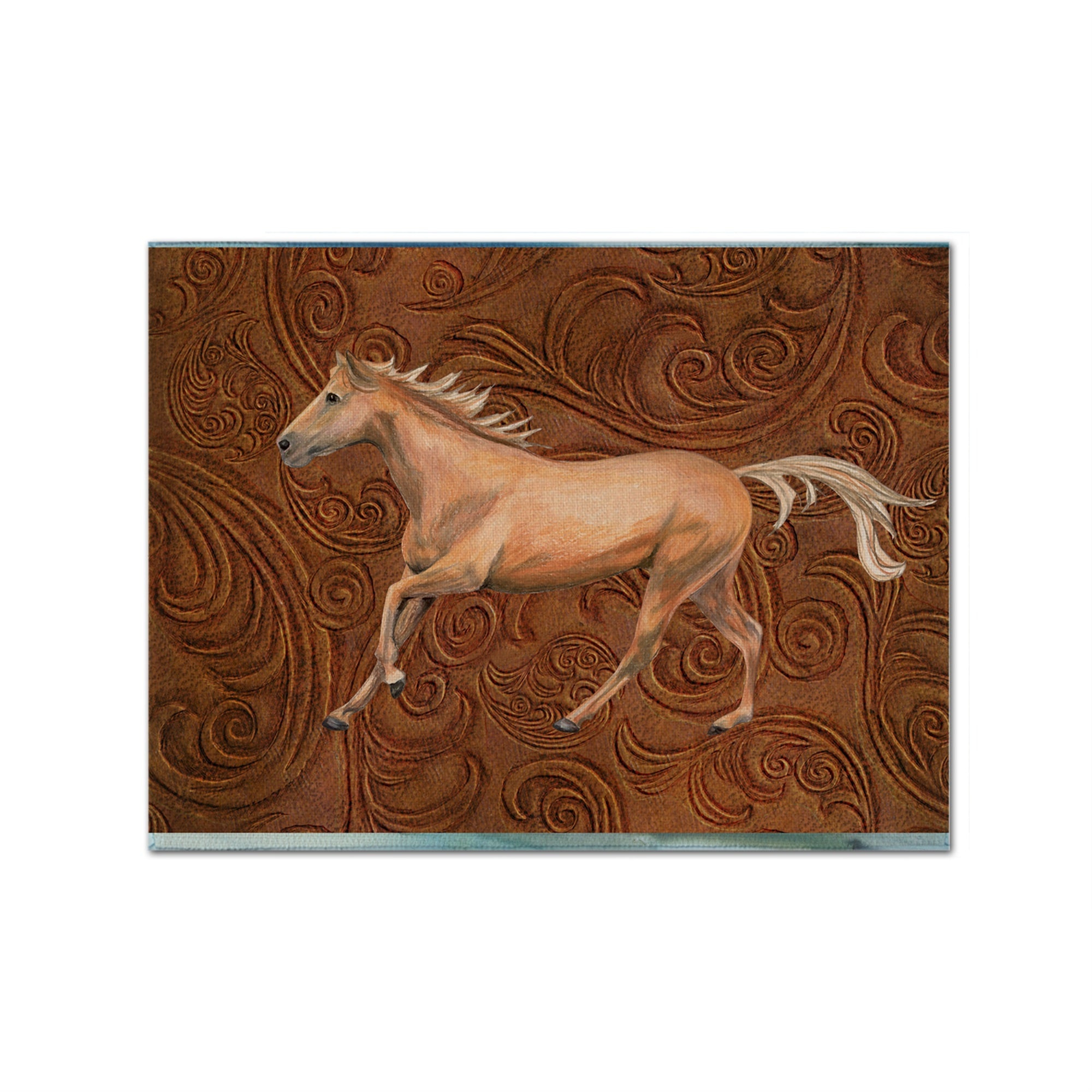Caroline'S Treasures Sb3060Plmt Horse Fabric Placemat, Multicolor