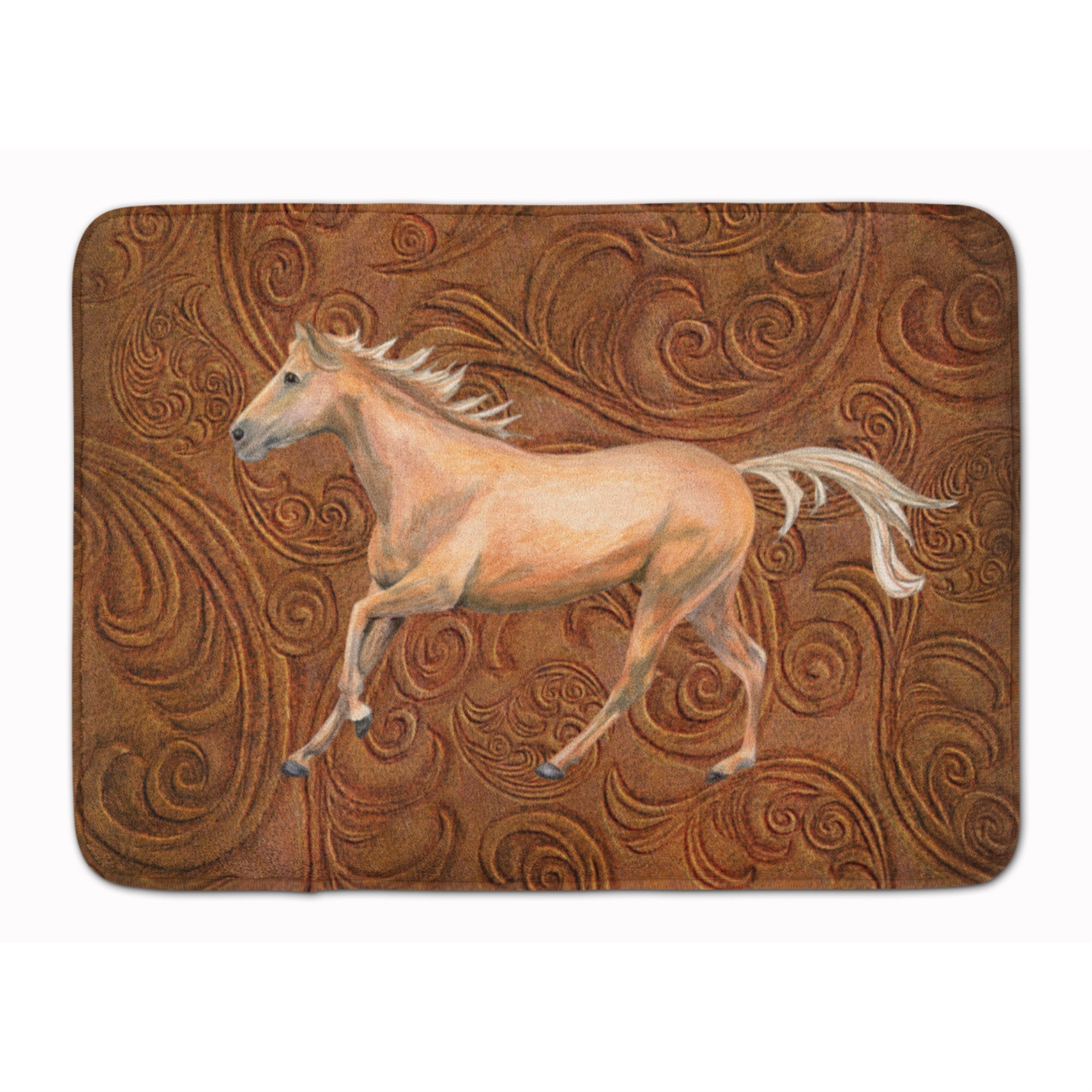 Caroline'S Treasures Horse Floor Mat, 19 X 27, Multicolor