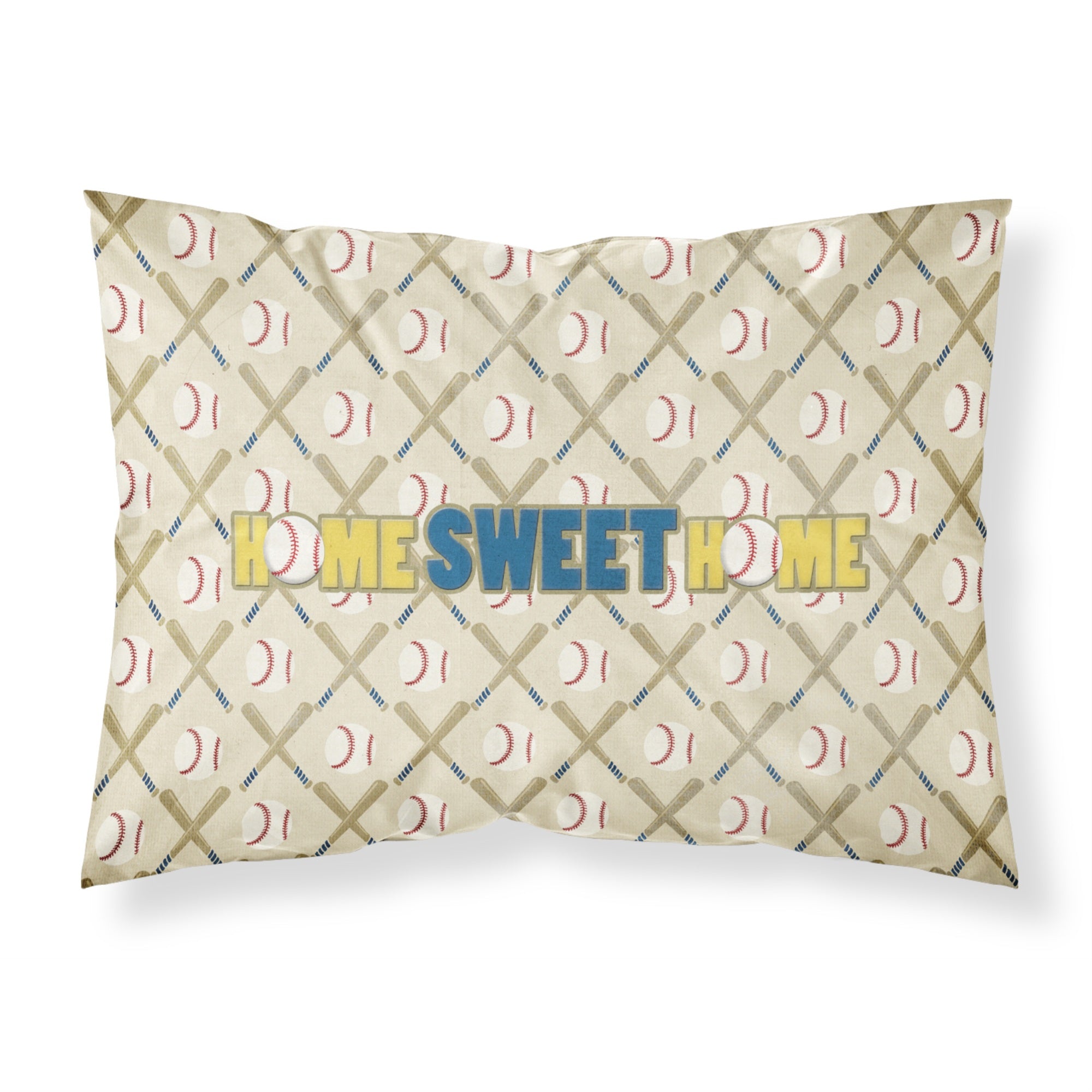 Caroline'S Treasures Sb3076Pillowcase Home Sweet Home Moisture Wicking Fabric Standard Pillowcase, Large, Multicolor