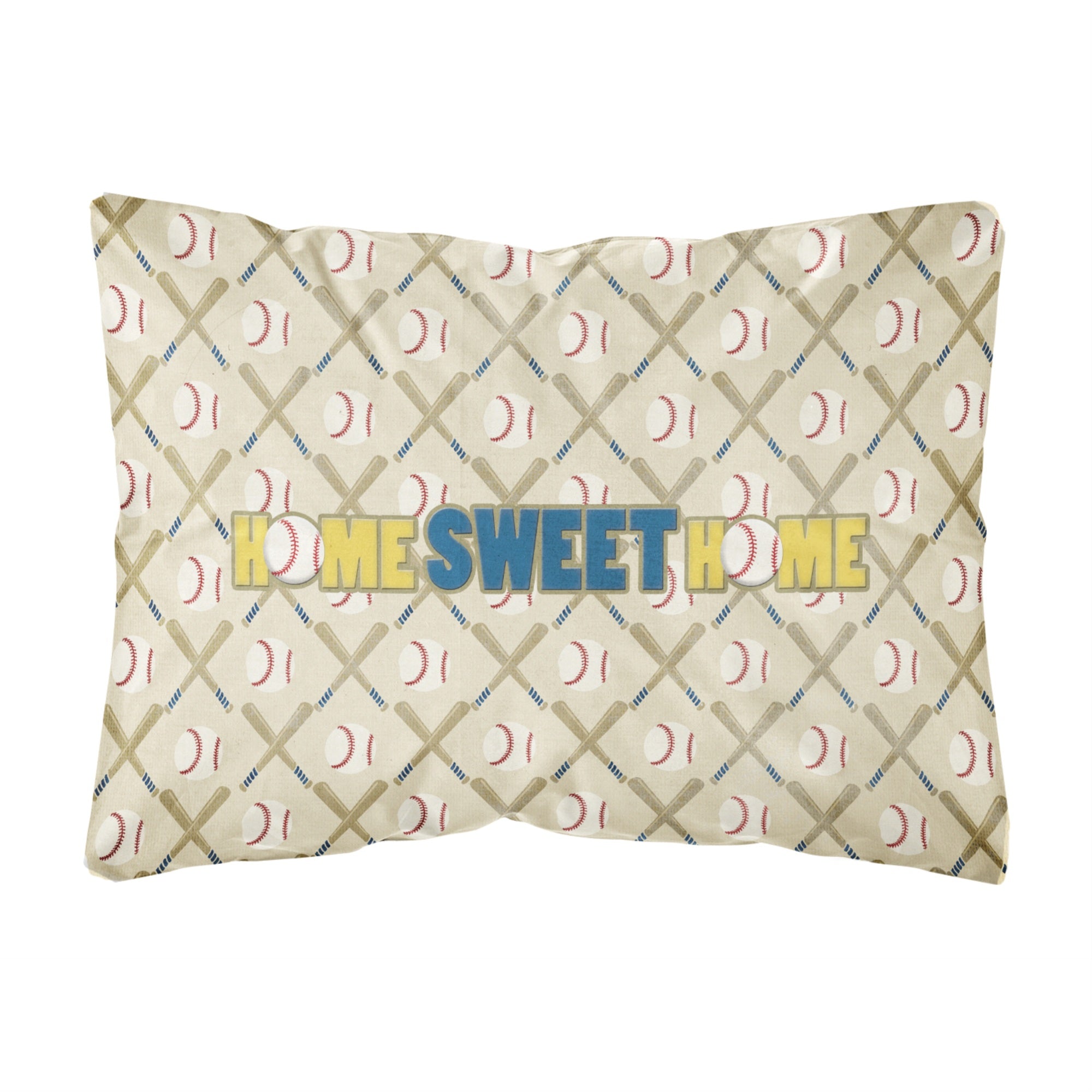 Caroline'S Treasures Sb3076Pw1216 Home Sweet Home Canvas Fabric Decorative Pillow, Large, Multicolor