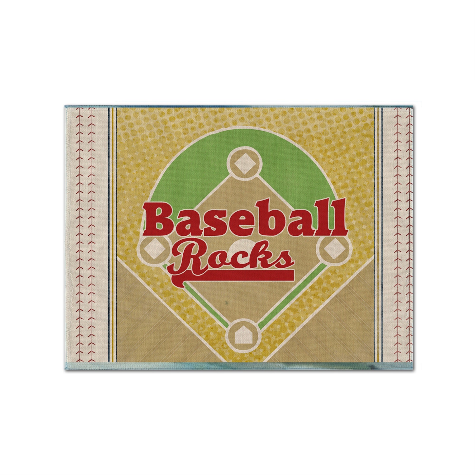 Caroline'S Treasures Sb3077Plmt Baseball Rules Fabric Placemat, Multicolor