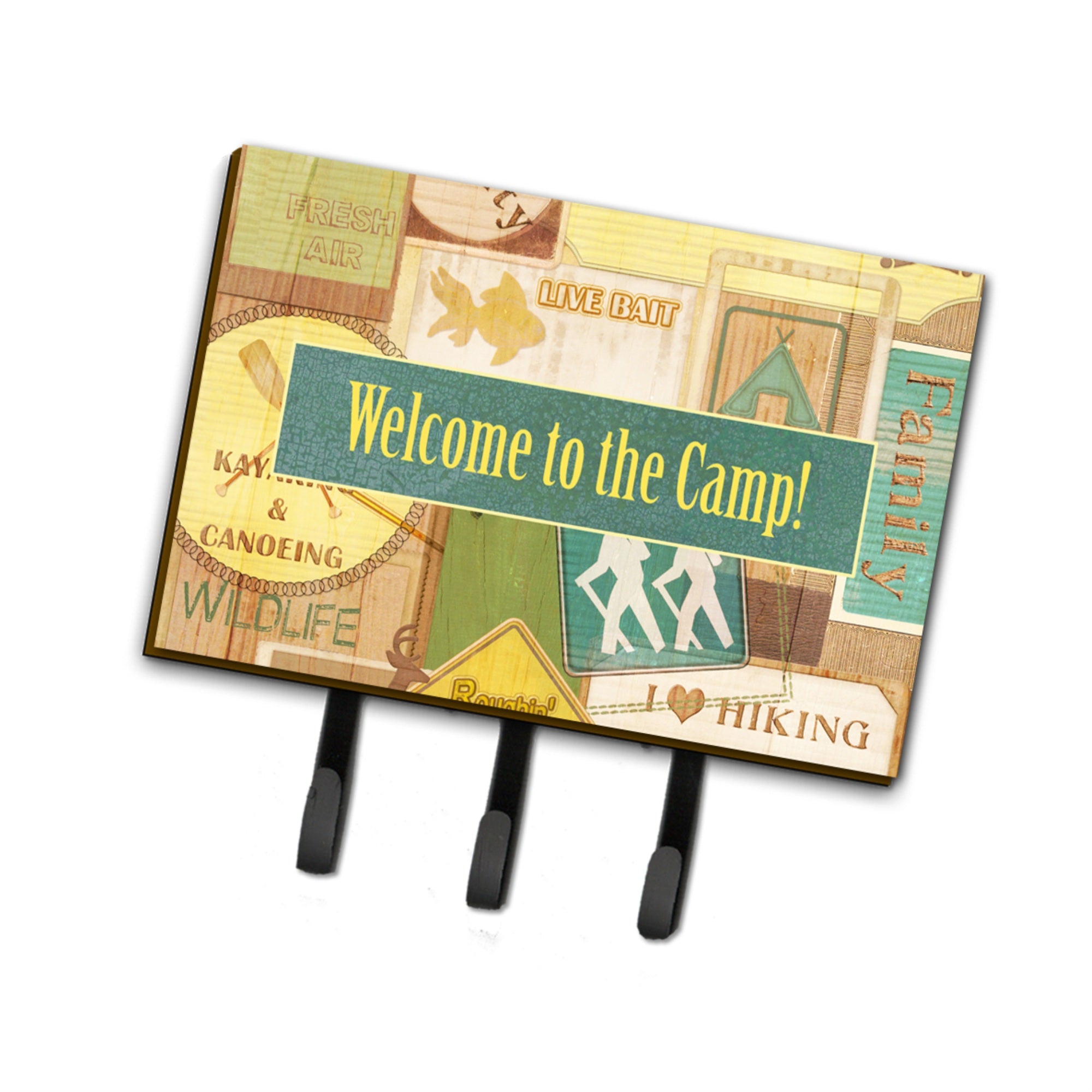 Caroline'S Treasures Sb3080Th68 Welcome To The Camp Leash Or Key Holder, Large, Multicolor