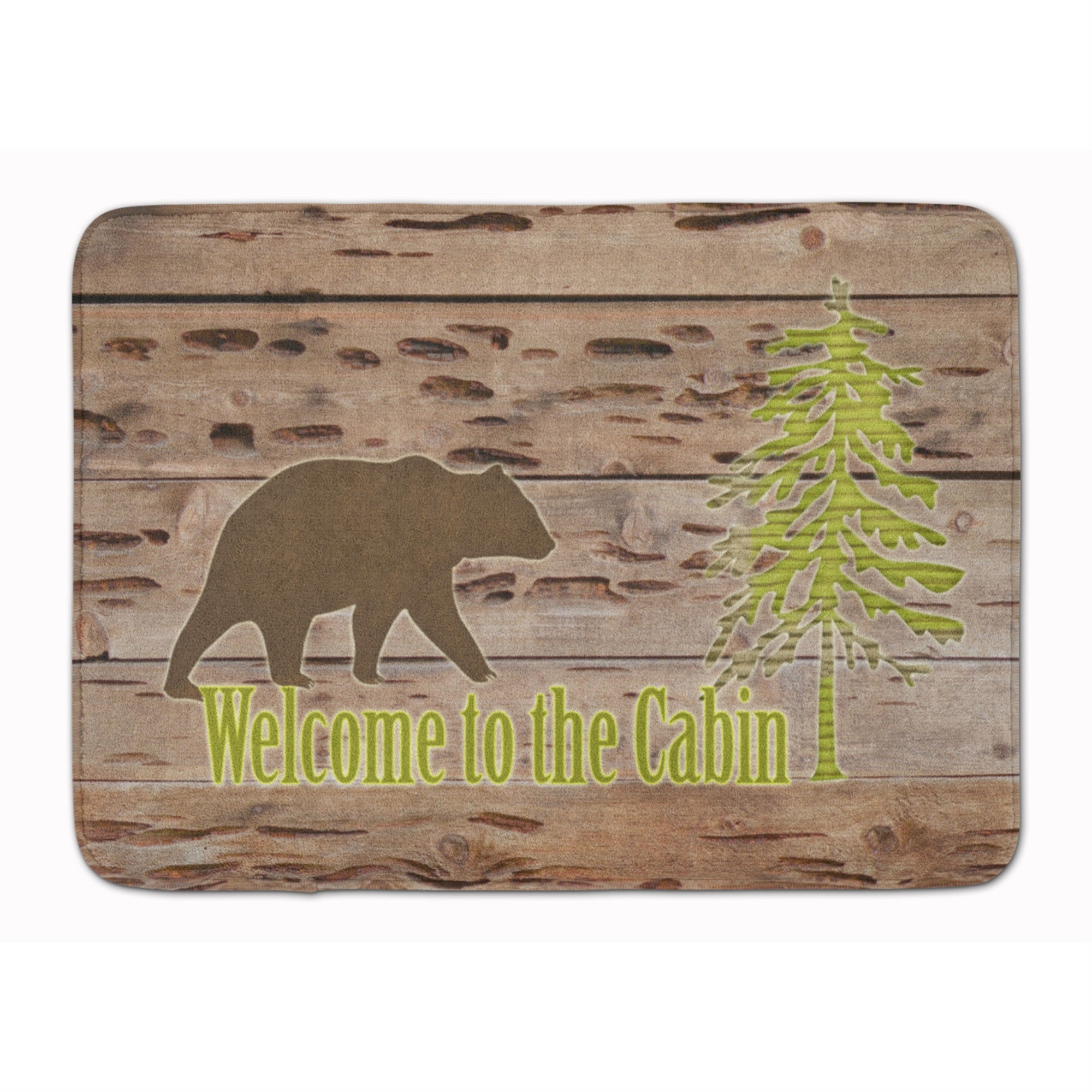 Caroline'S Treasures Welcome To The Cabin Floor Mat, 19 X 27, Multicolor