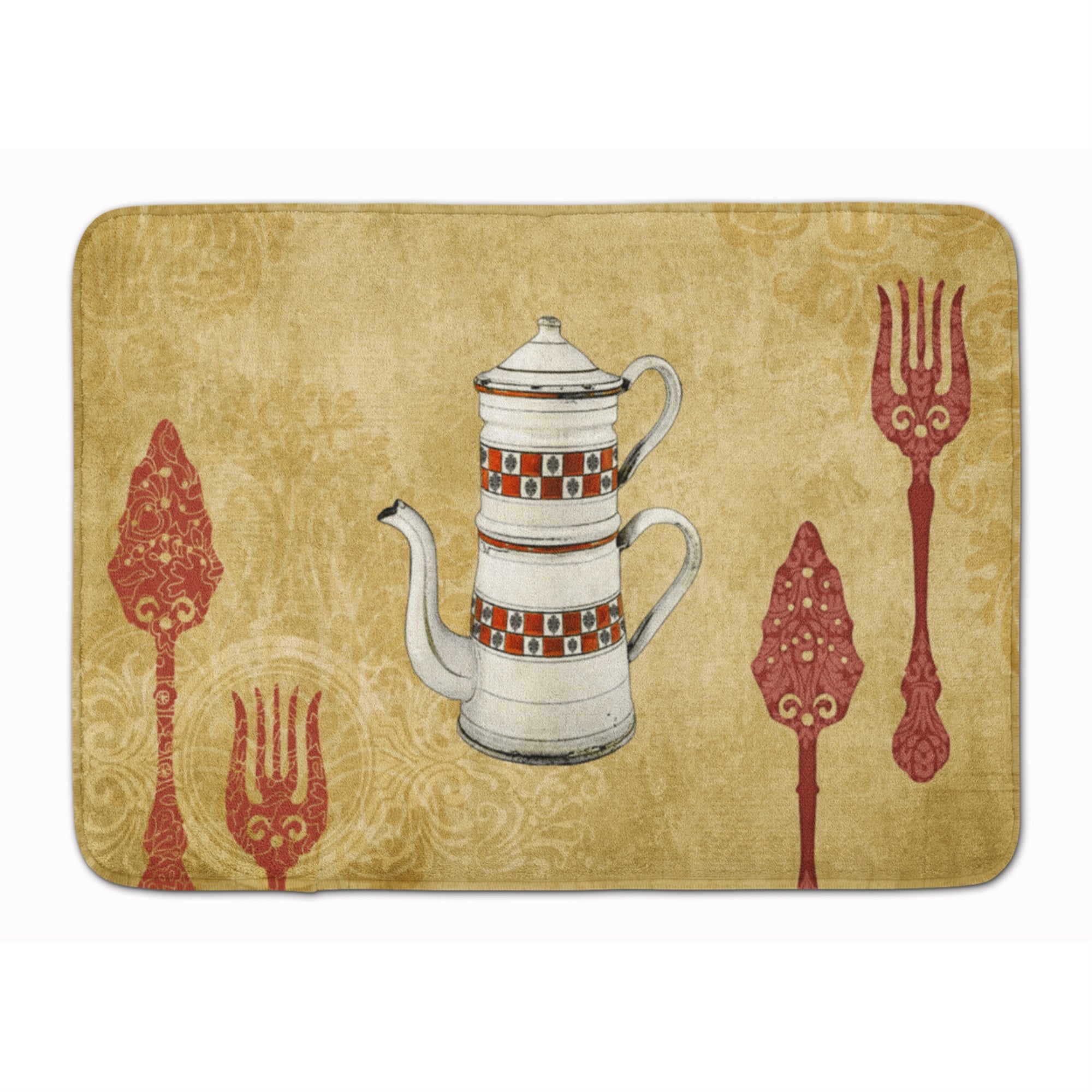 Caroline'S Treasures Teapot Welcome Floor Mat, 19 X 27, Multicolor