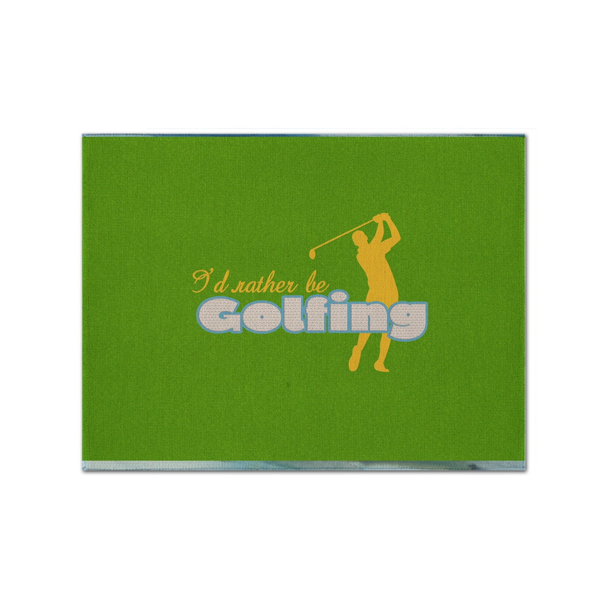 Caroline'S Treasures Sb3092Plmt I'D Rather Be Golfing Man On Green Fabric Placemat, Multicolor