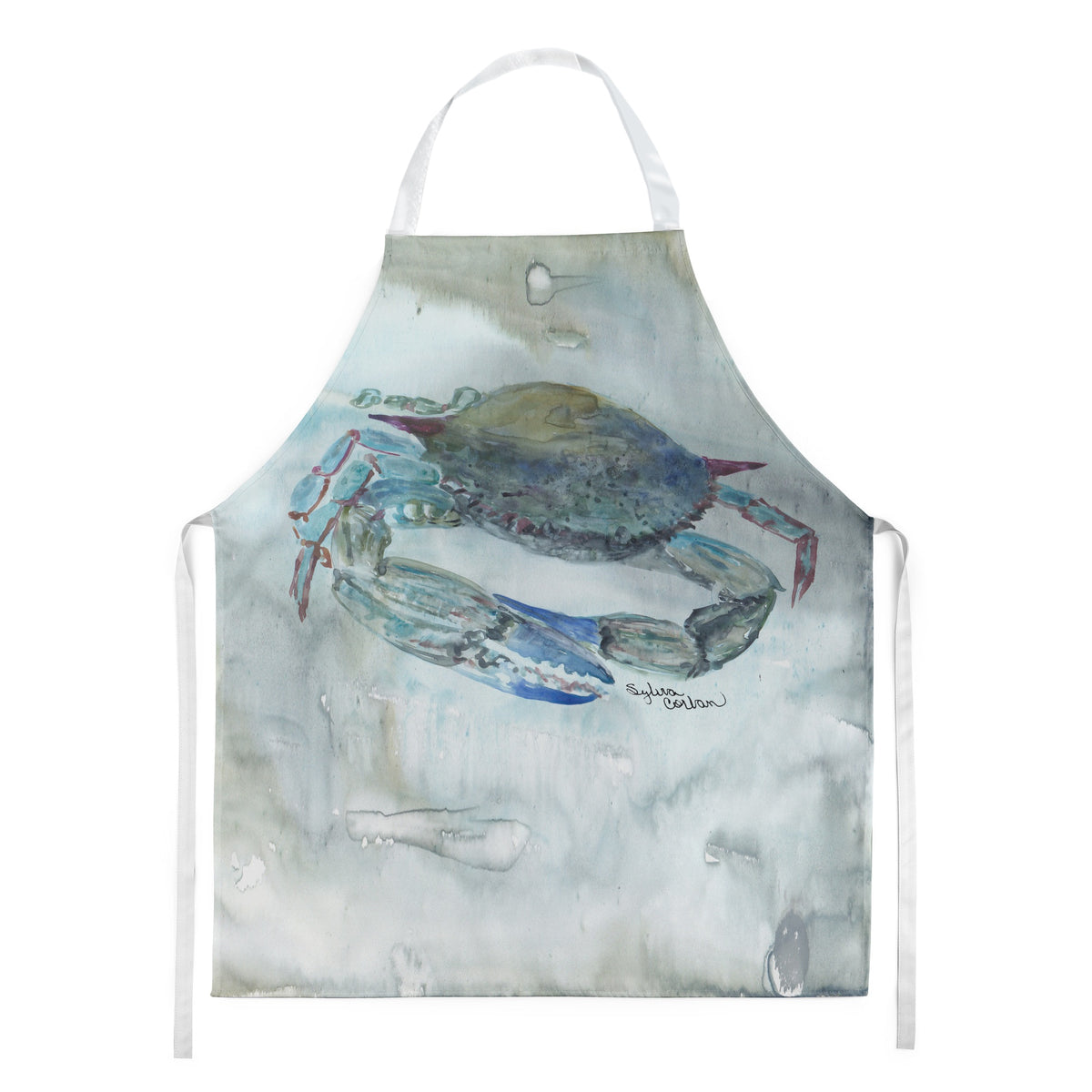 Caroline'S Treasures Sc2003Apron Blue Crab Watercolor Kitchen-Aprons