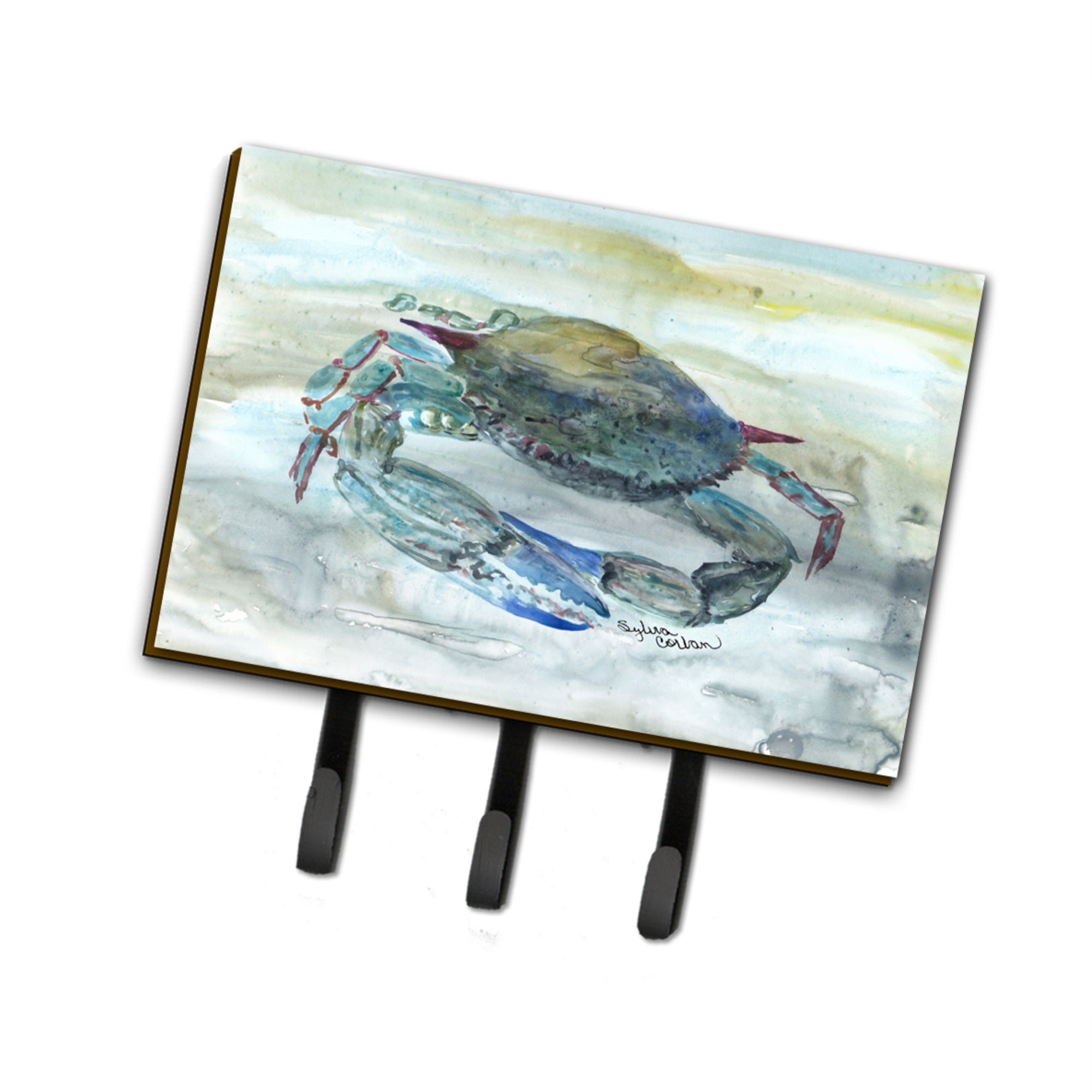 Blue Crab Watercolor Leash Or Key Holder Sc2003Th68