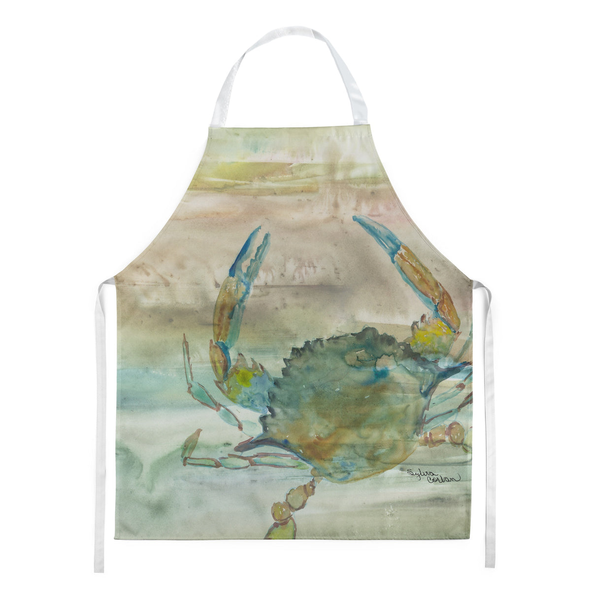 Caroline'S Treasures Sc2013Apron Blue Crab Sunset Kitchen-Aprons
