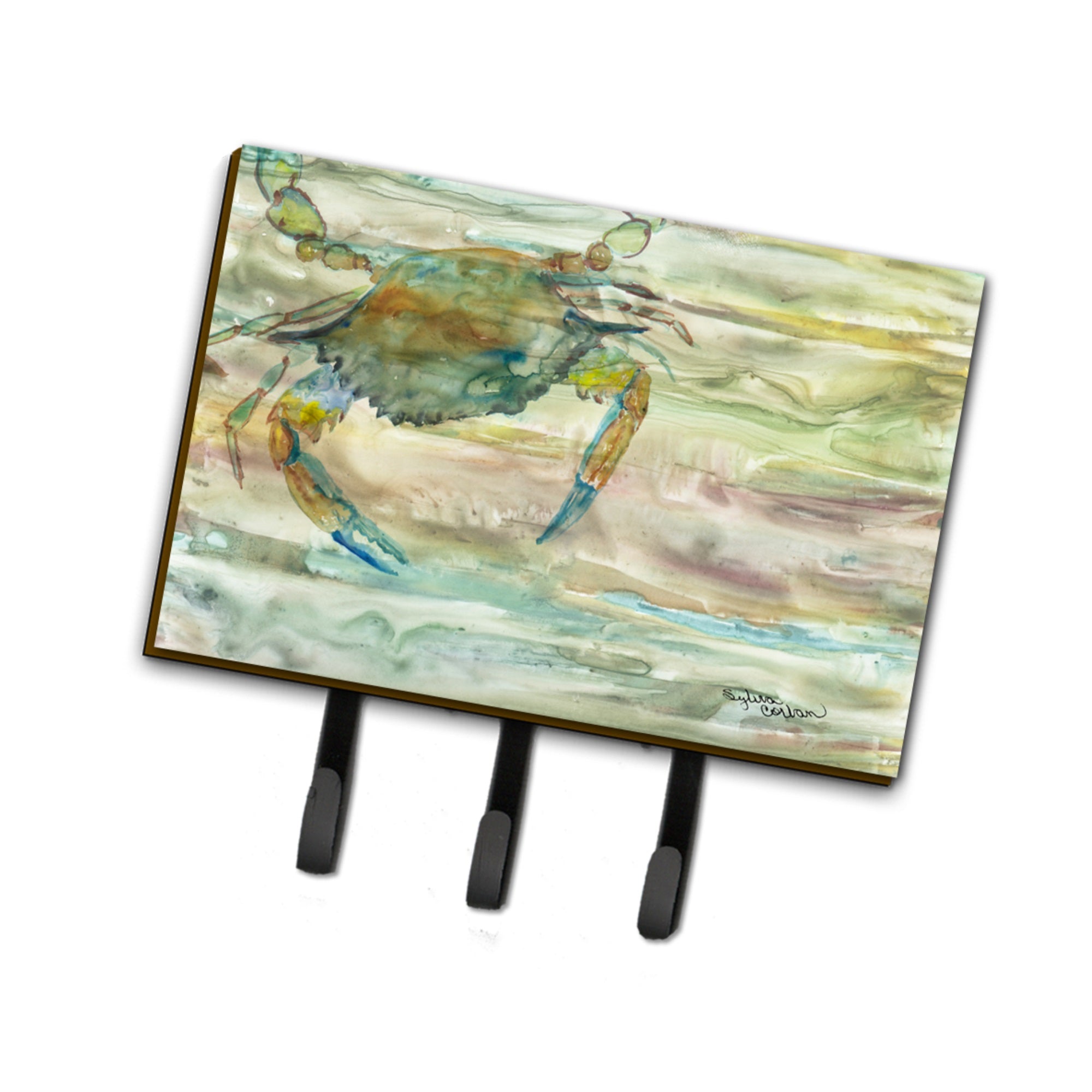 Blue Crab Sunset Leash Or Key Holder Sc2013Th68