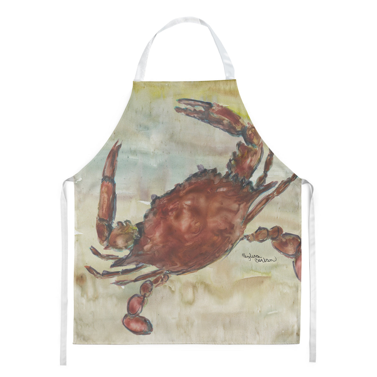 Caroline'S Treasures Sc2022Apron Cooked Crab Yellow Sky Kitchen-Aprons
