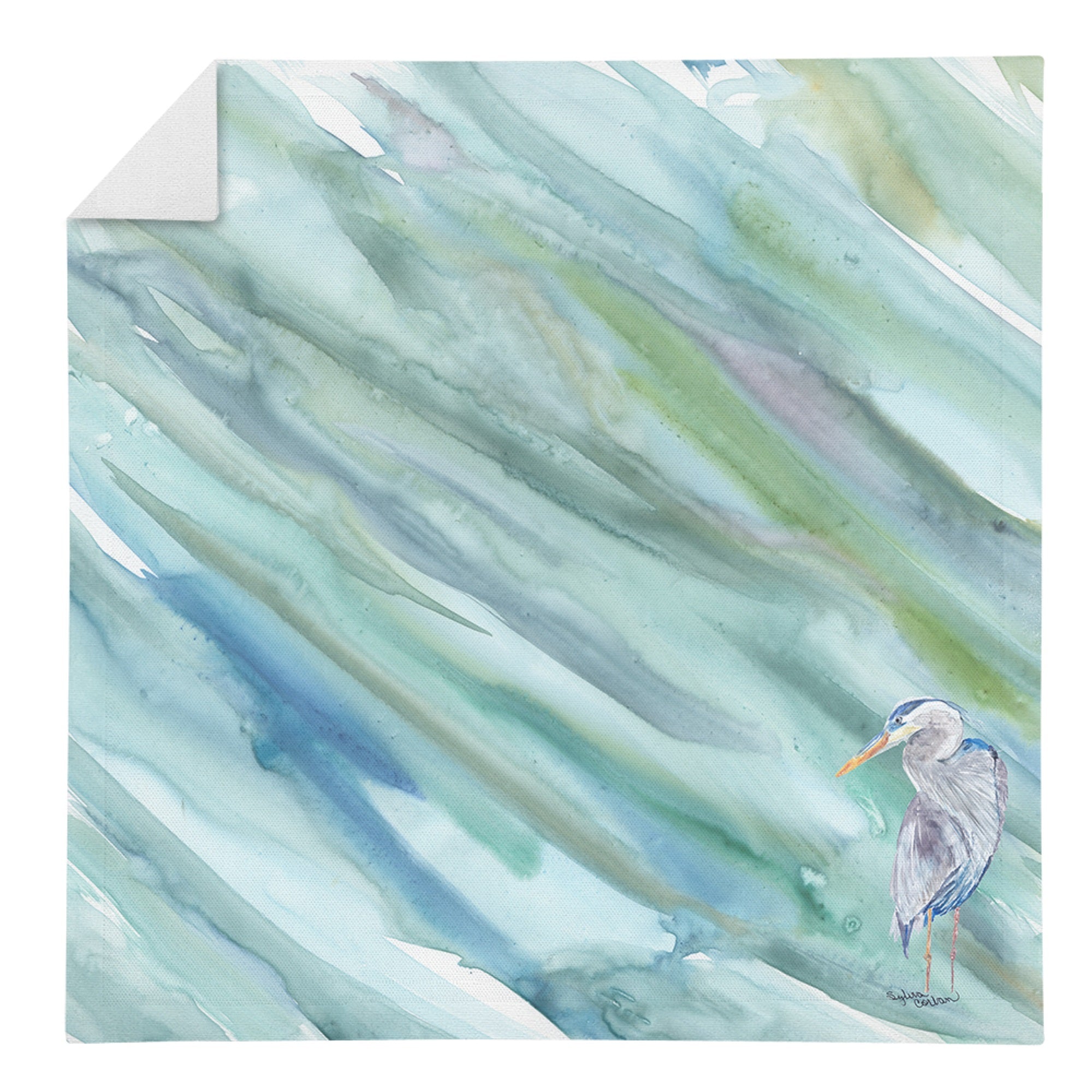 Blue Heron On Blue Napkin Sc2047Nap