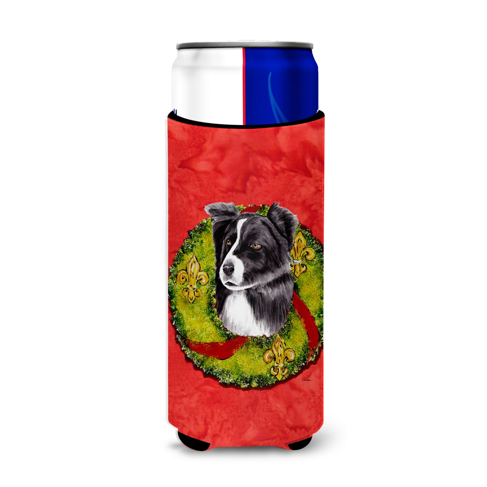 Border Collie Ultra Beverage Insulators For Slim Cans Sc9104Muk