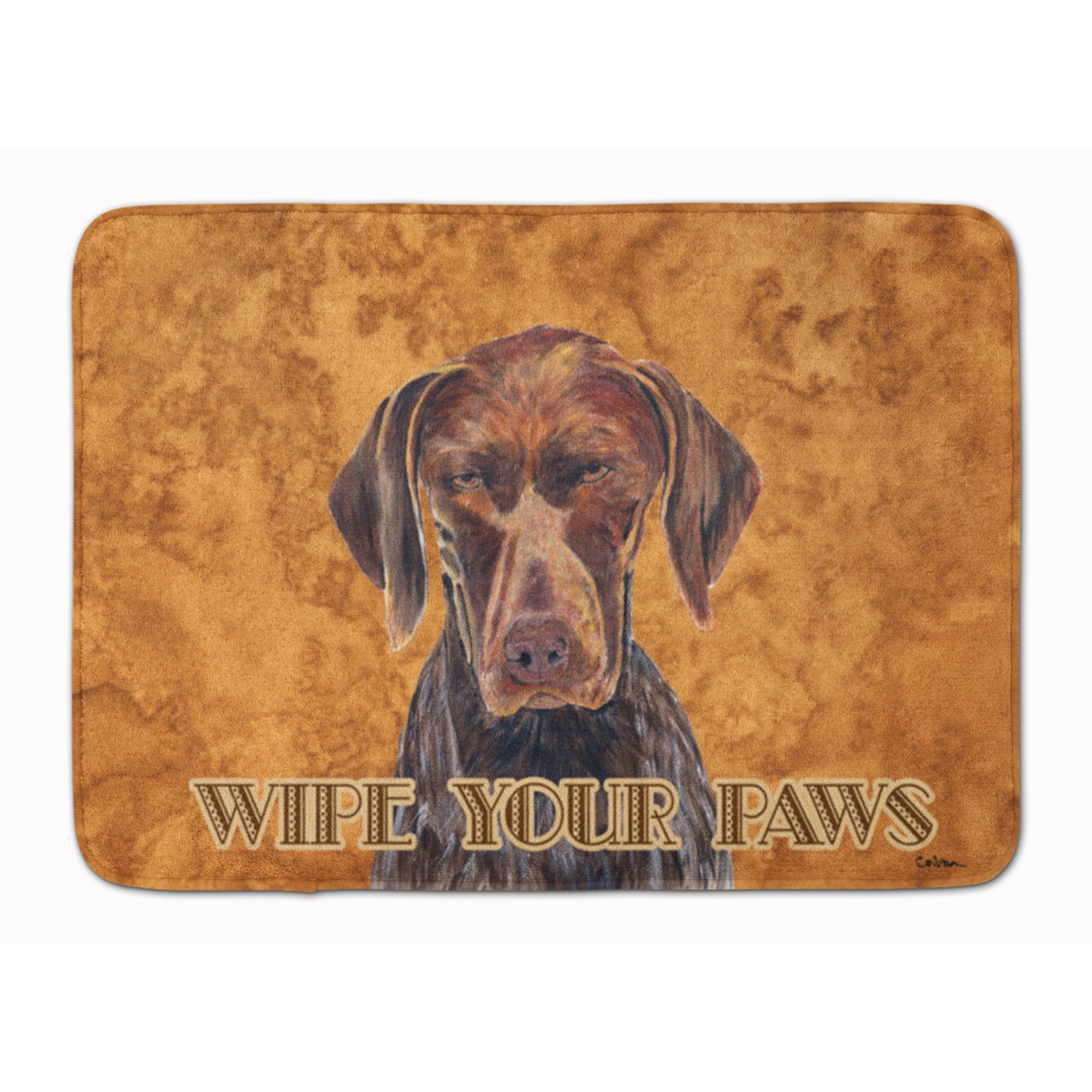 Caroline'S Treasures German Shorthaired Pointer Wipe Paws Floor Mat, 19 X 27, Multicolor