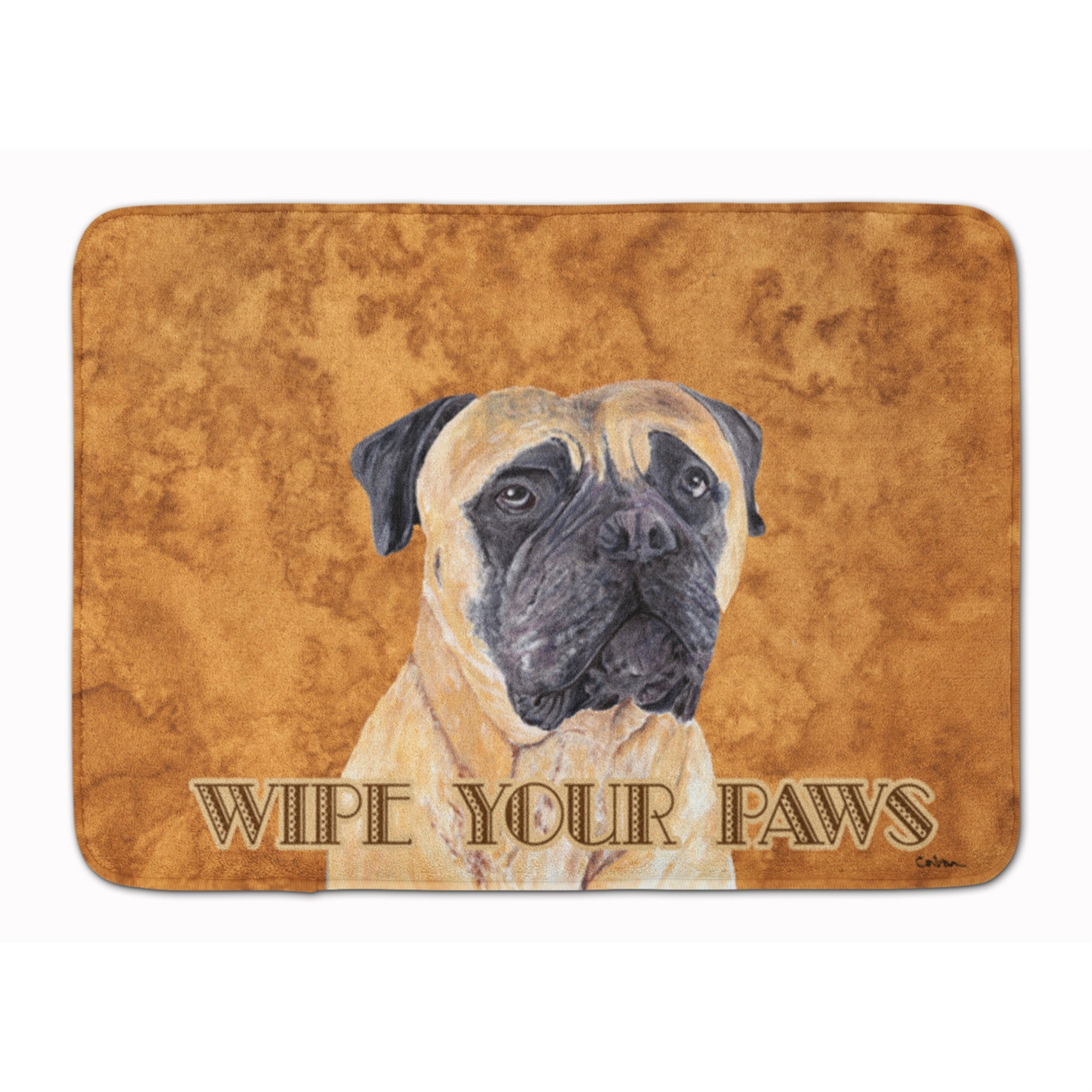 Caroline'S Treasures Mastiff Wipe Your Paws Floor Mat, 19 X 27, Multicolor